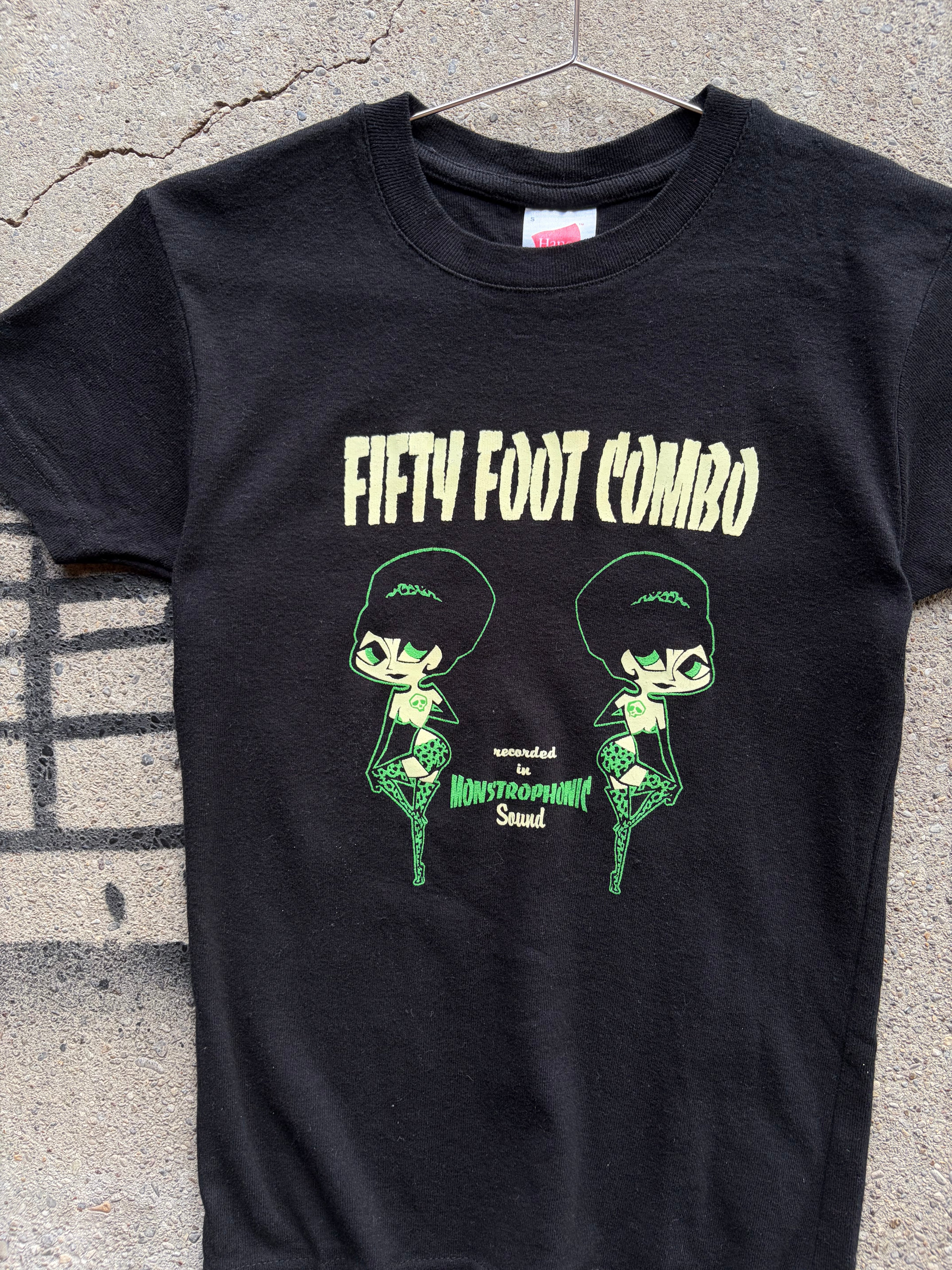 Vintage funny fifty foot combo Shirt Size S