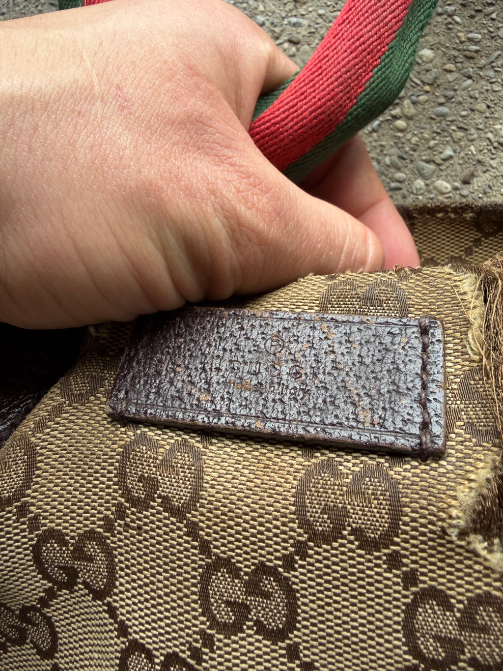 Vintage trashed Gucci Bag