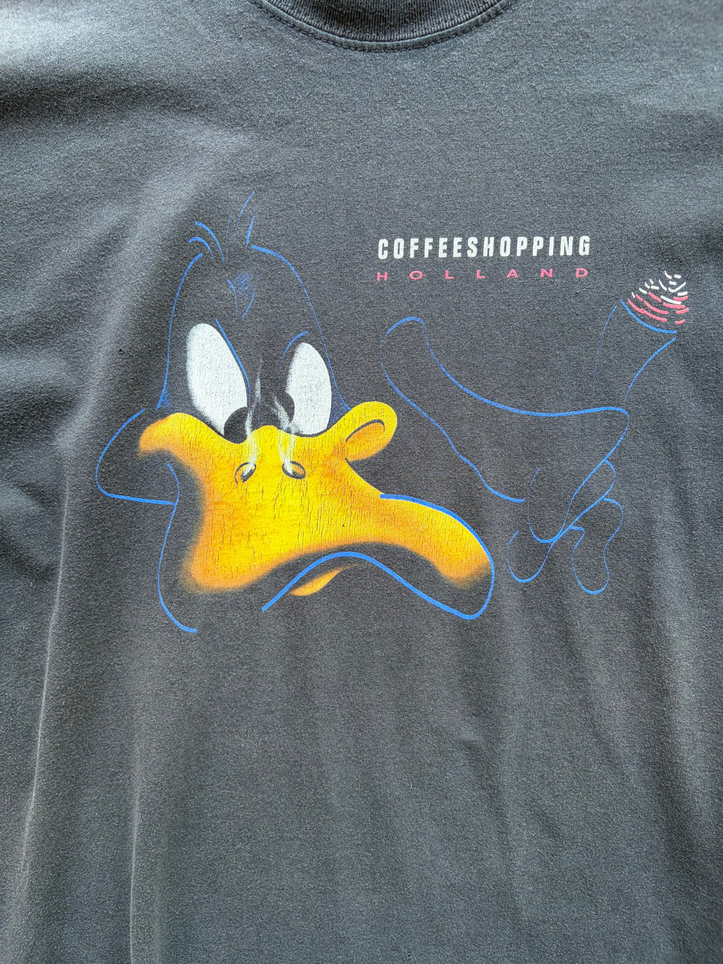 Vintage Faded Funny smoke Shirt Size S/M