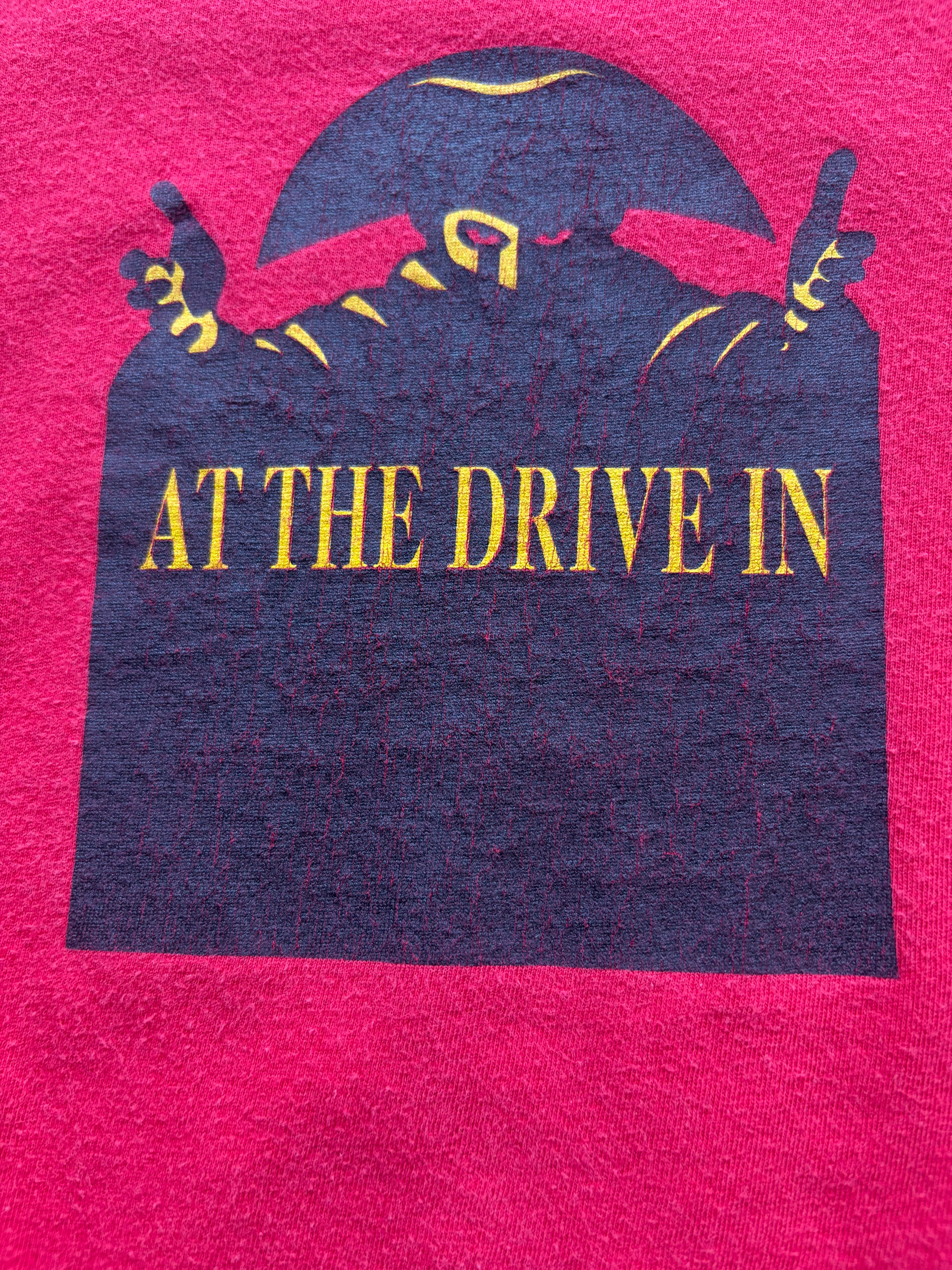 Vintage faded At the Drive in Band Shirt Size S/M