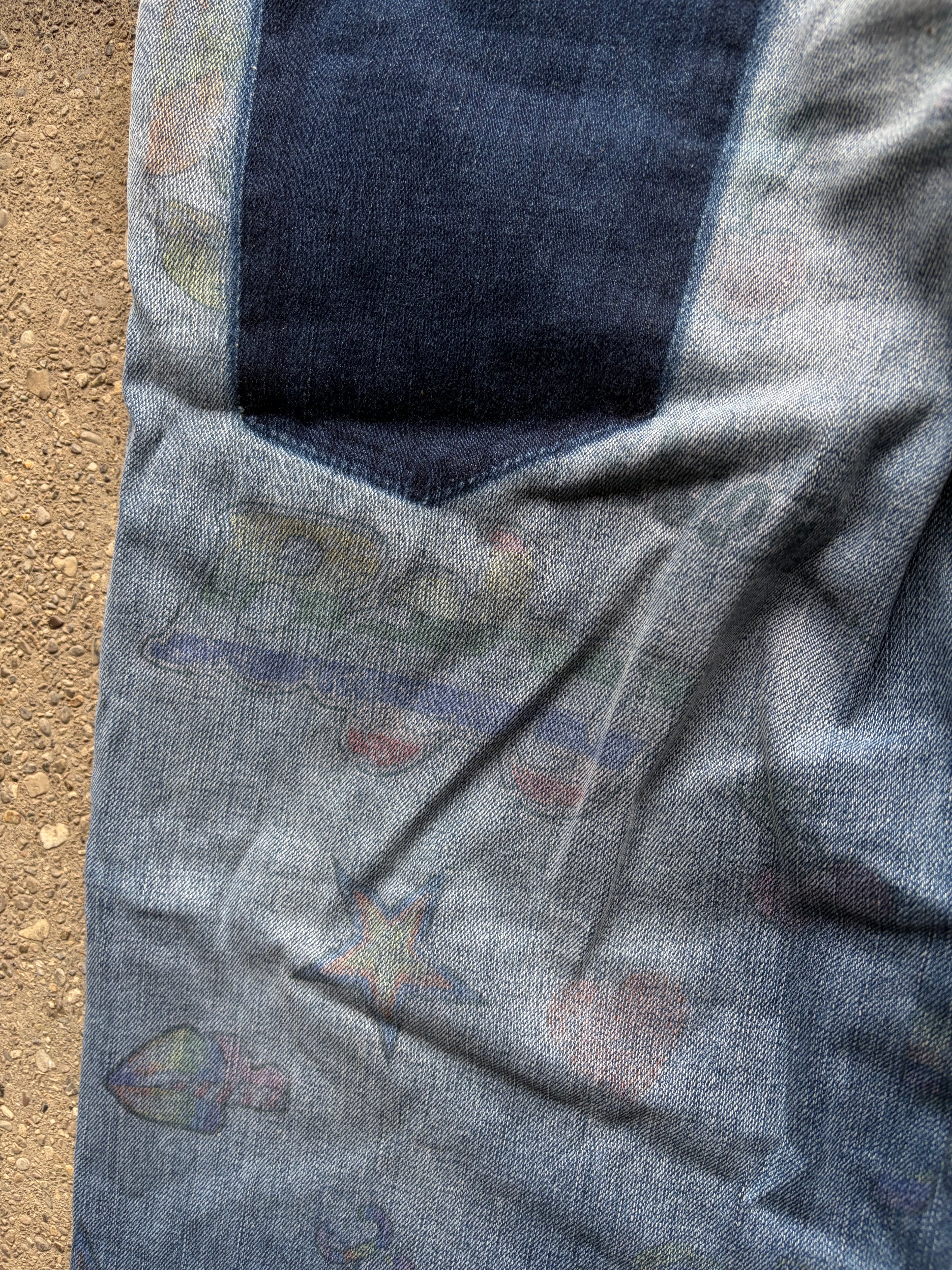 Vintage printed just cavalli denim