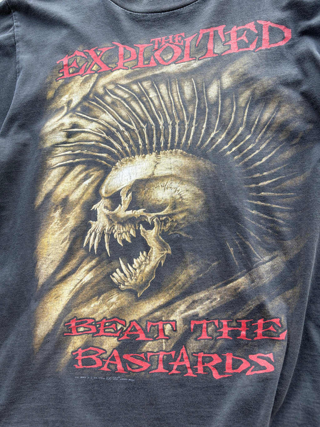 Vintage Faded Single Stitch Punks Not Dead the exploited Shirt