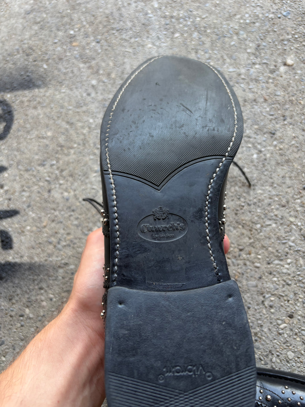Church’s Burwood Wg Oxford Budapester studded Made in Italy
