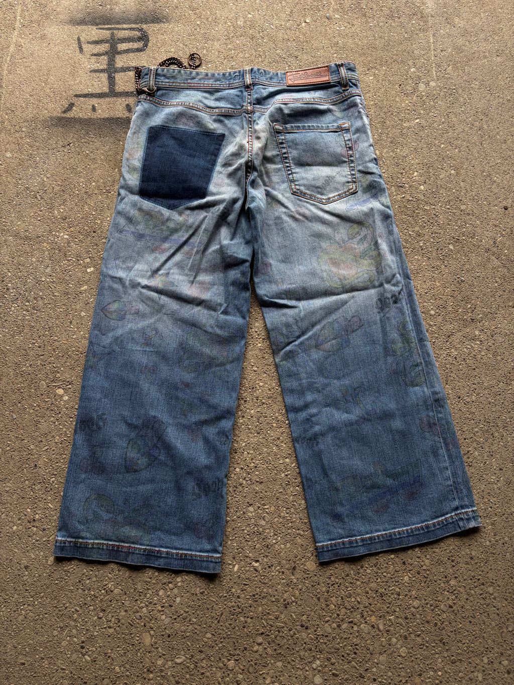 Vintage printed just cavalli denim