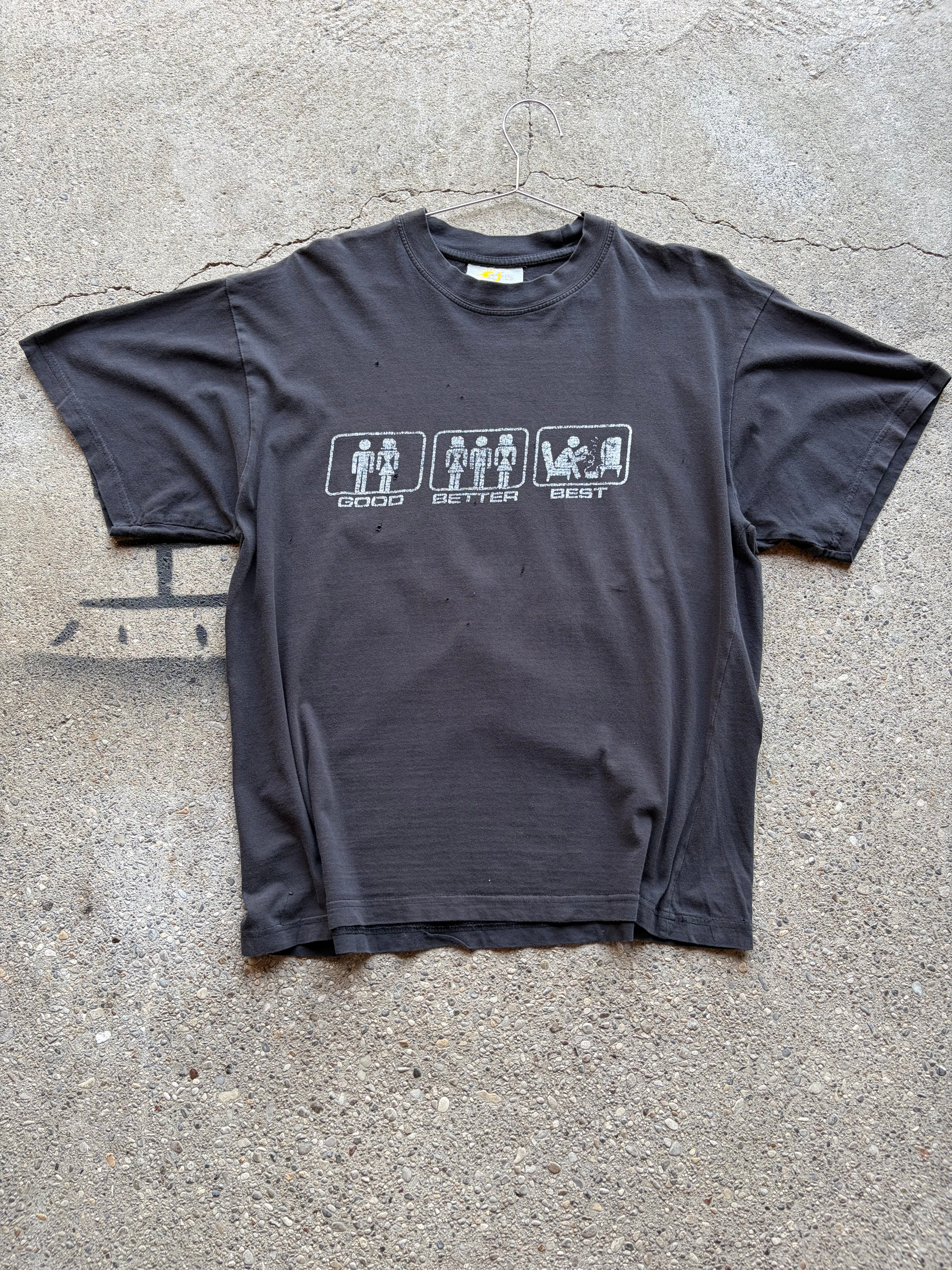 Vintage Faded Trashed Funny Shirt Size M/L