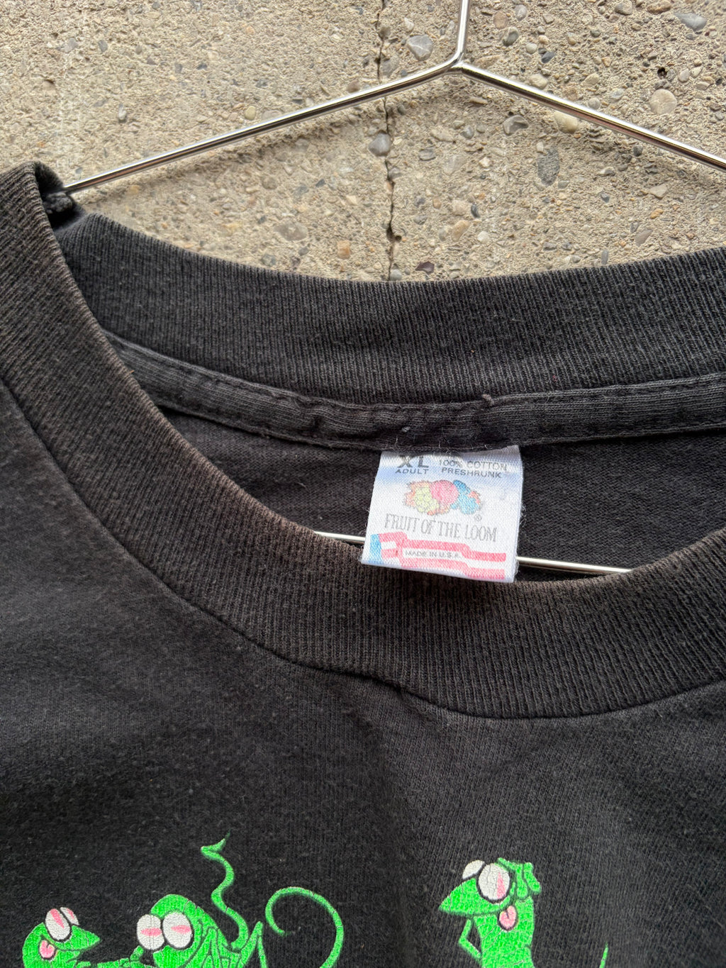 Vintage faded Single Stitch funny Shirt Size L/XL