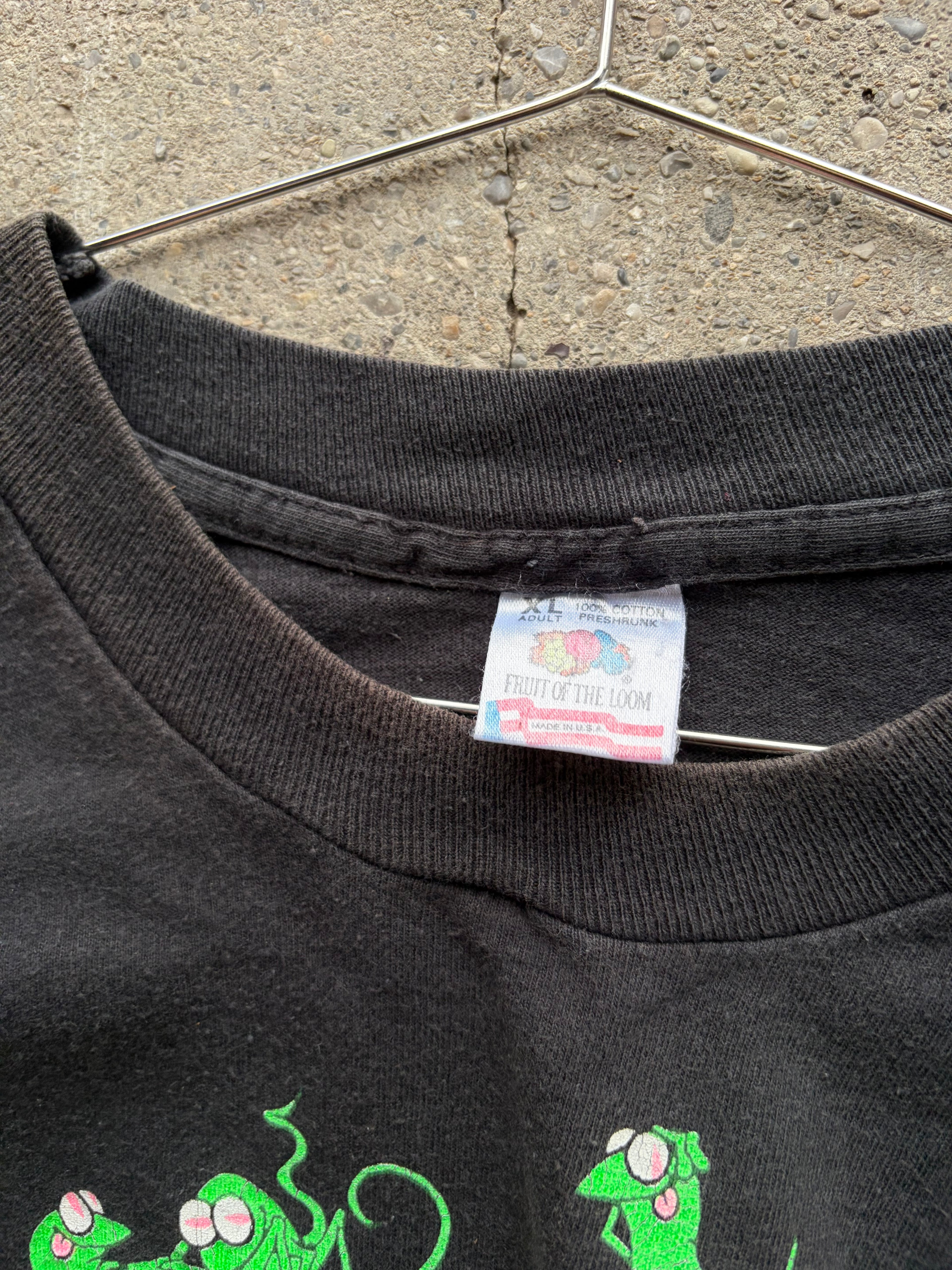 Vintage faded Single Stitch funny Shirt Size L/XL