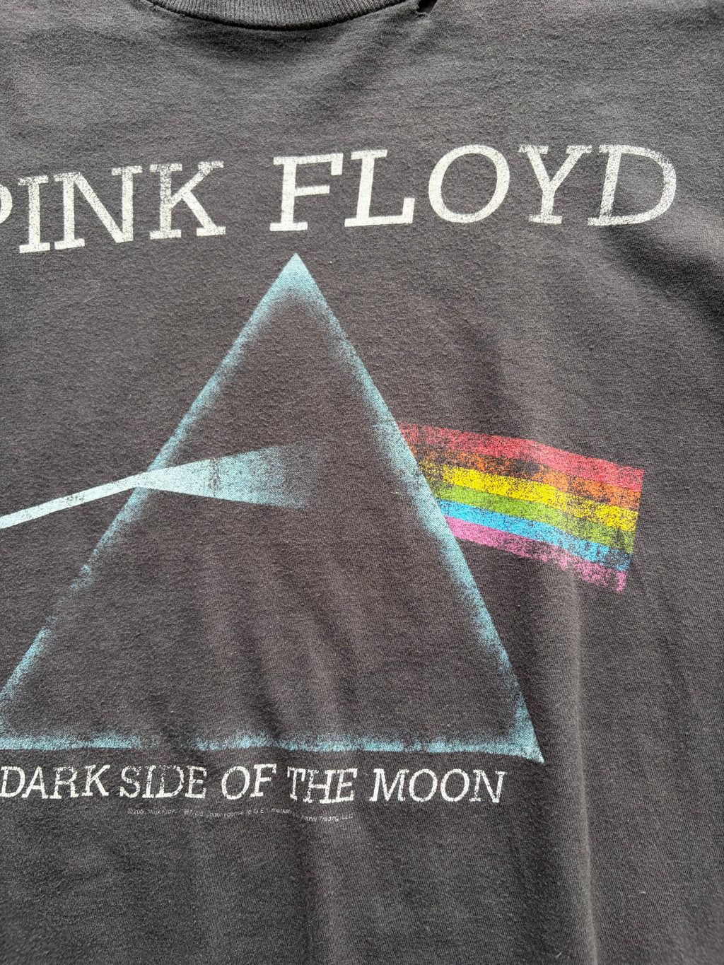 Vintage trashed faded Early 00s Pink Floyd Band Shirt Size S/M