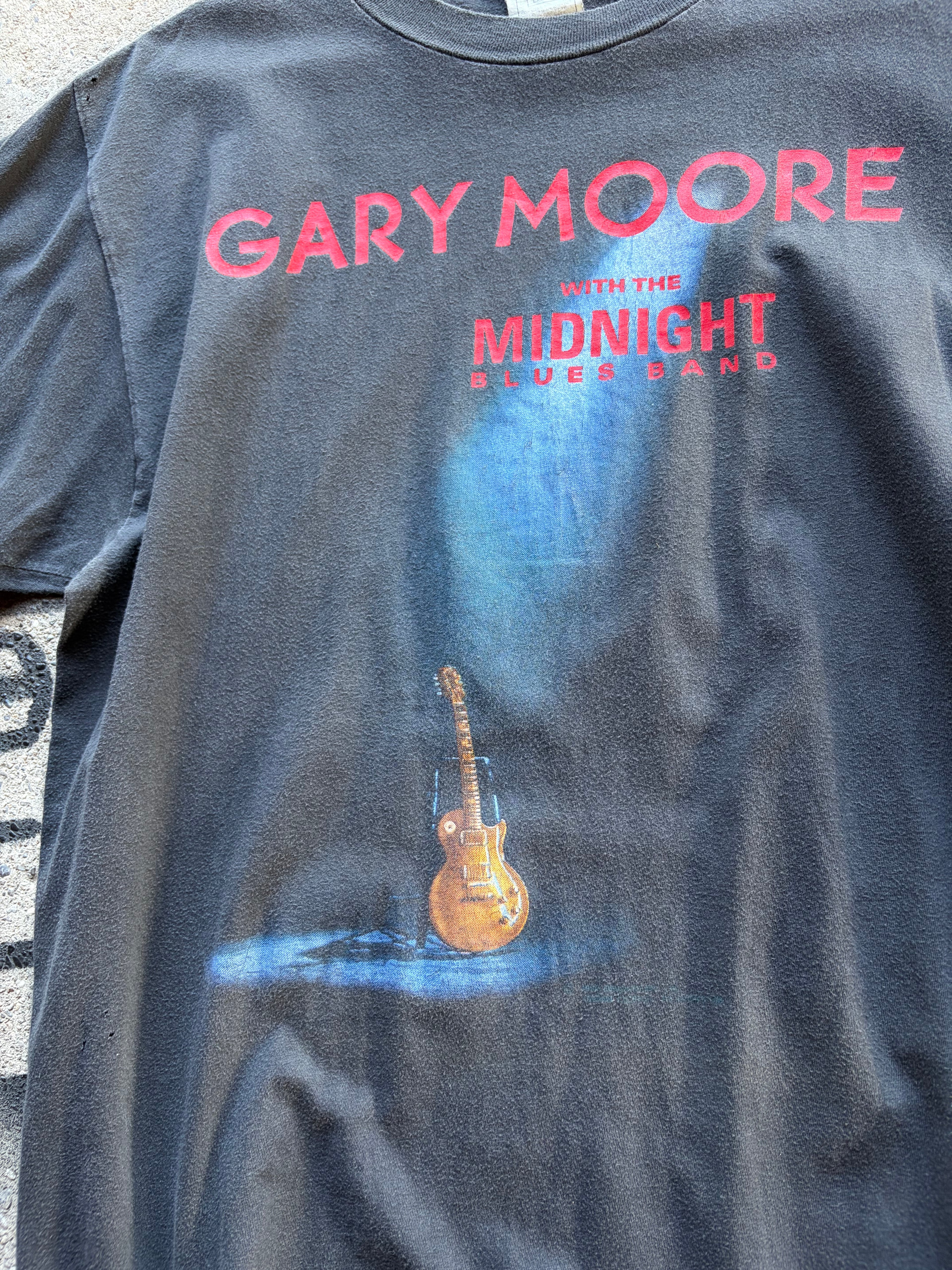 Vintage insane Faded Gary Moore Tour T Shirt Size M/L