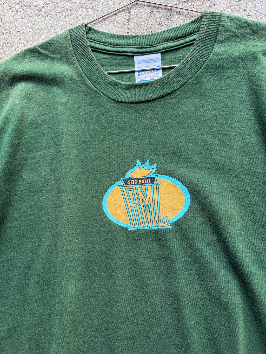 Vintage Faded Green T Shirt Size L/XL