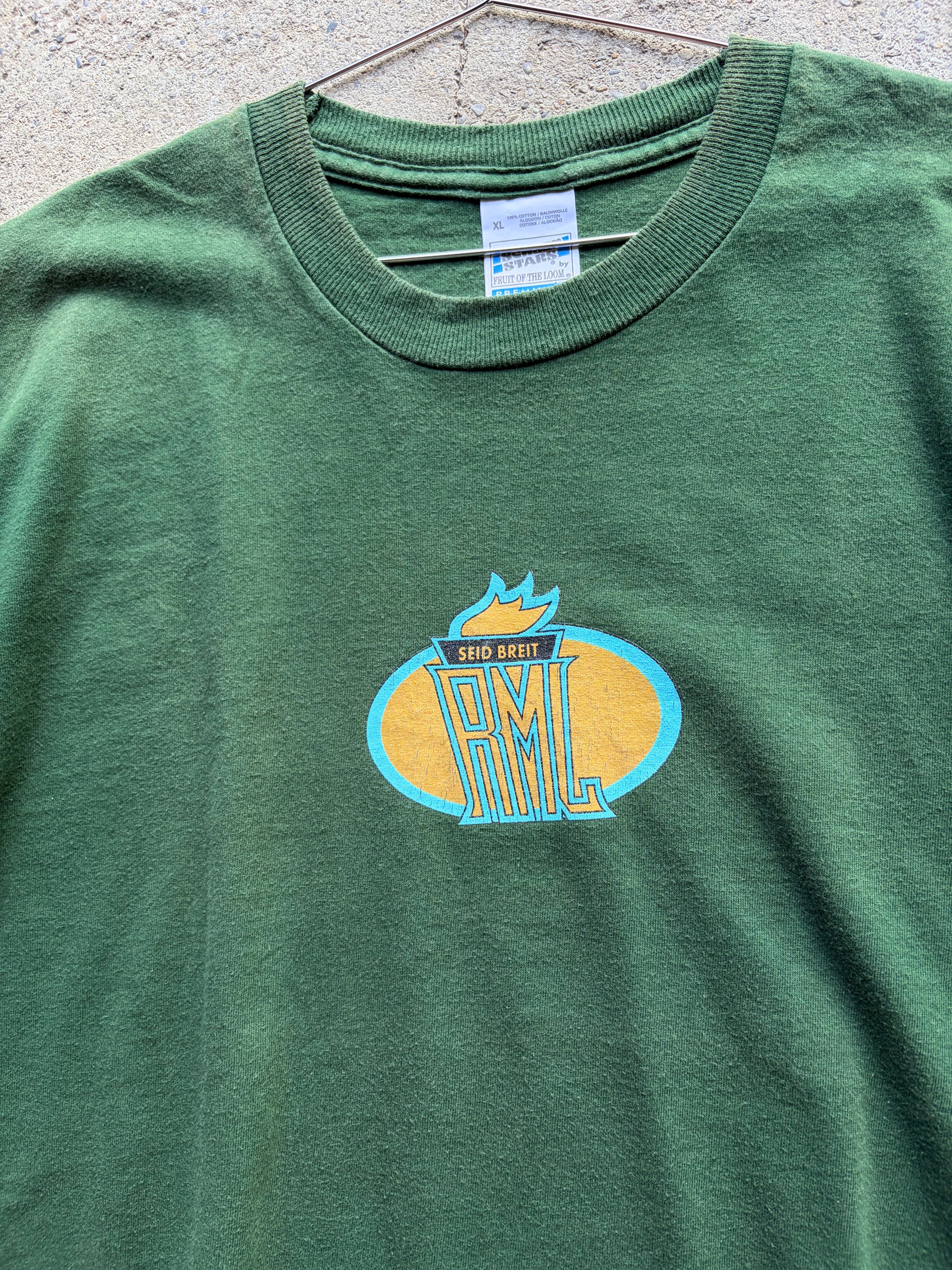 Vintage Faded Green T Shirt Size L/XL