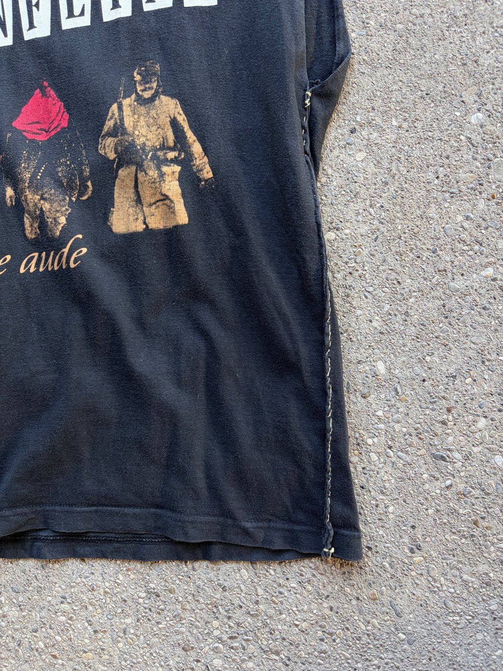 Vintage faded Trashed Punk Shirt Size S/M