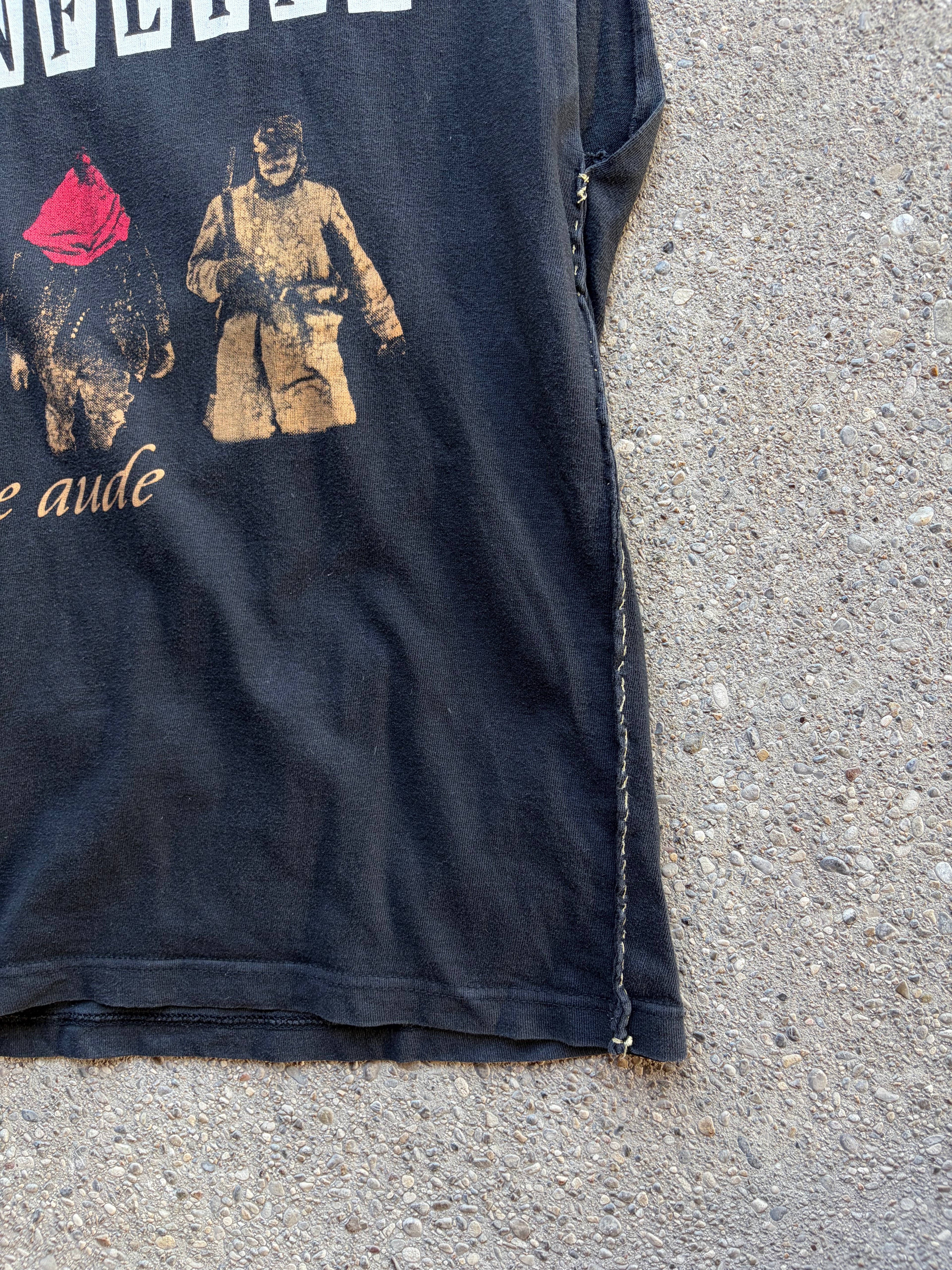 Vintage faded Trashed Punk Shirt Size S/M