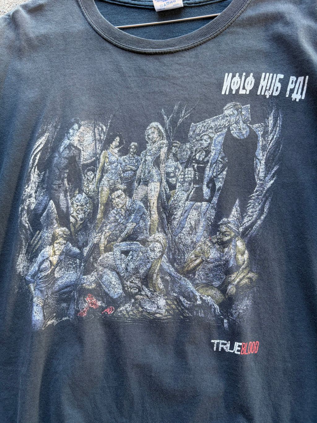 Vintage Trashed and insane true Blood Faded Shirt Size L/XL