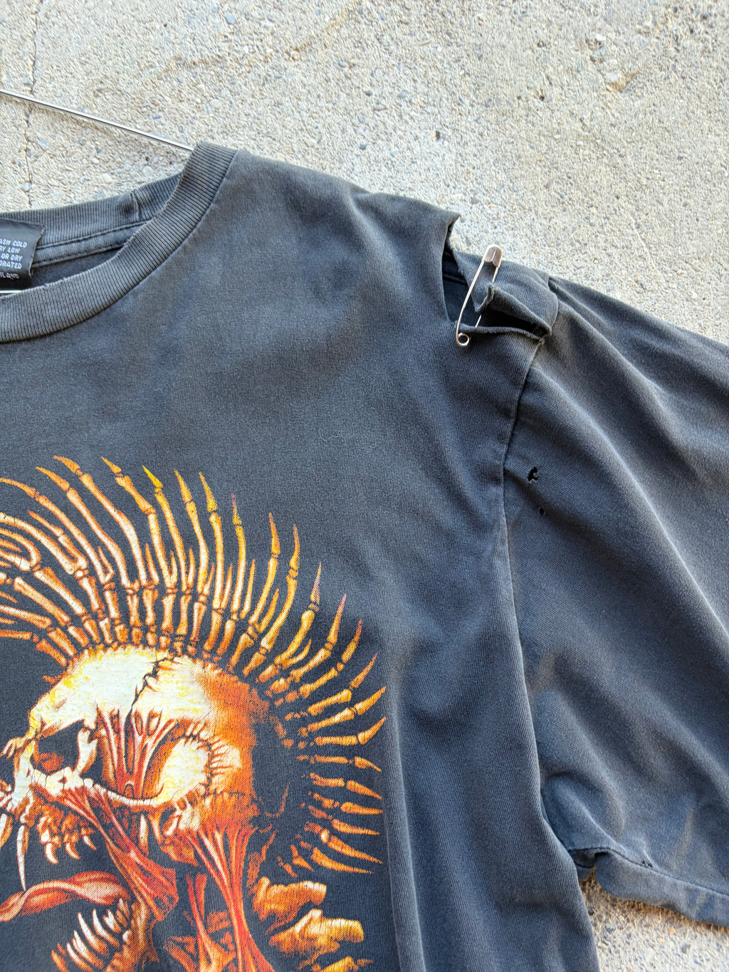 Vintage Trashed The exploited Punk T Shirt Size L/XL