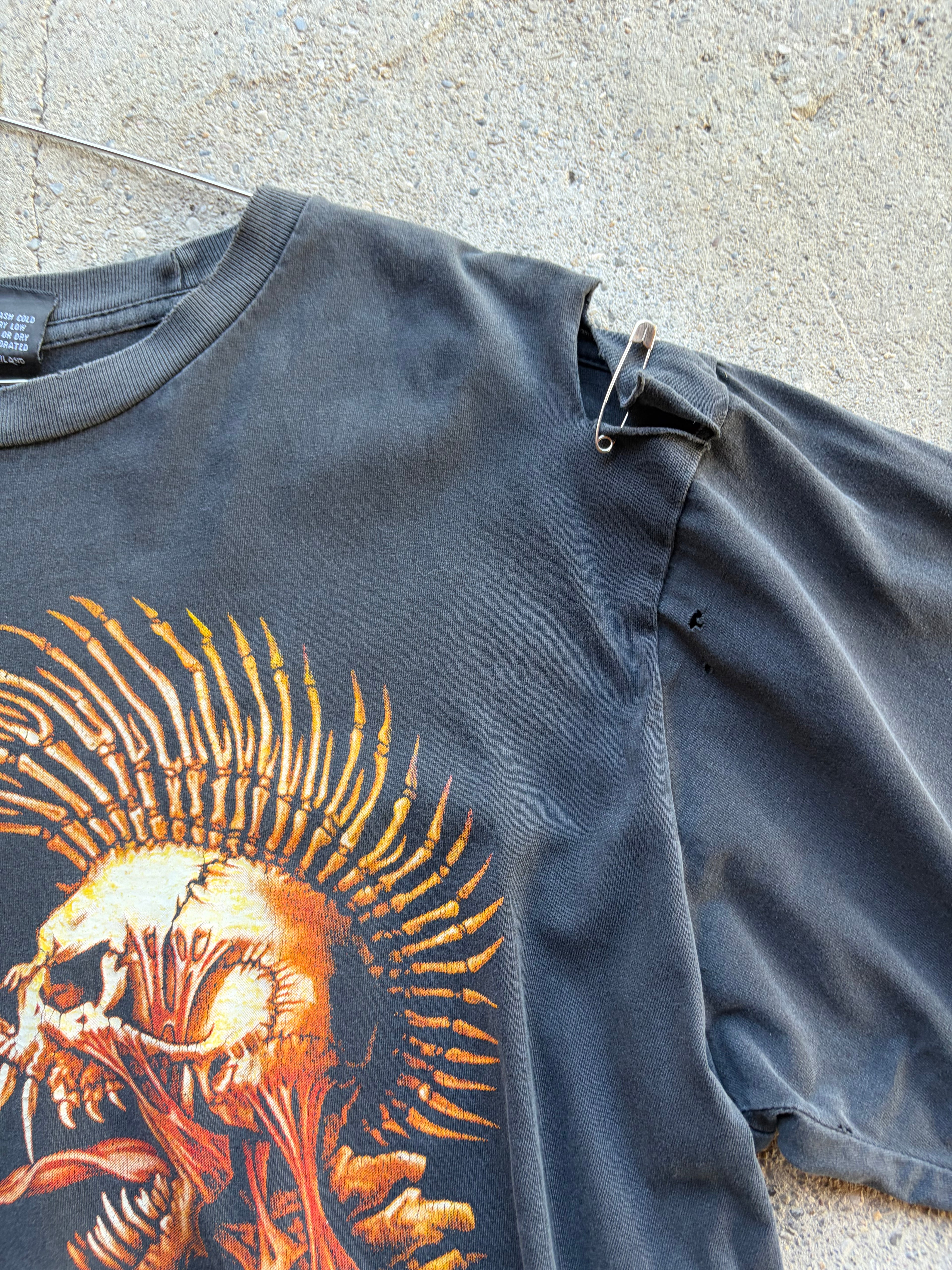 Vintage Trashed The exploited Punk T Shirt Size L/XL