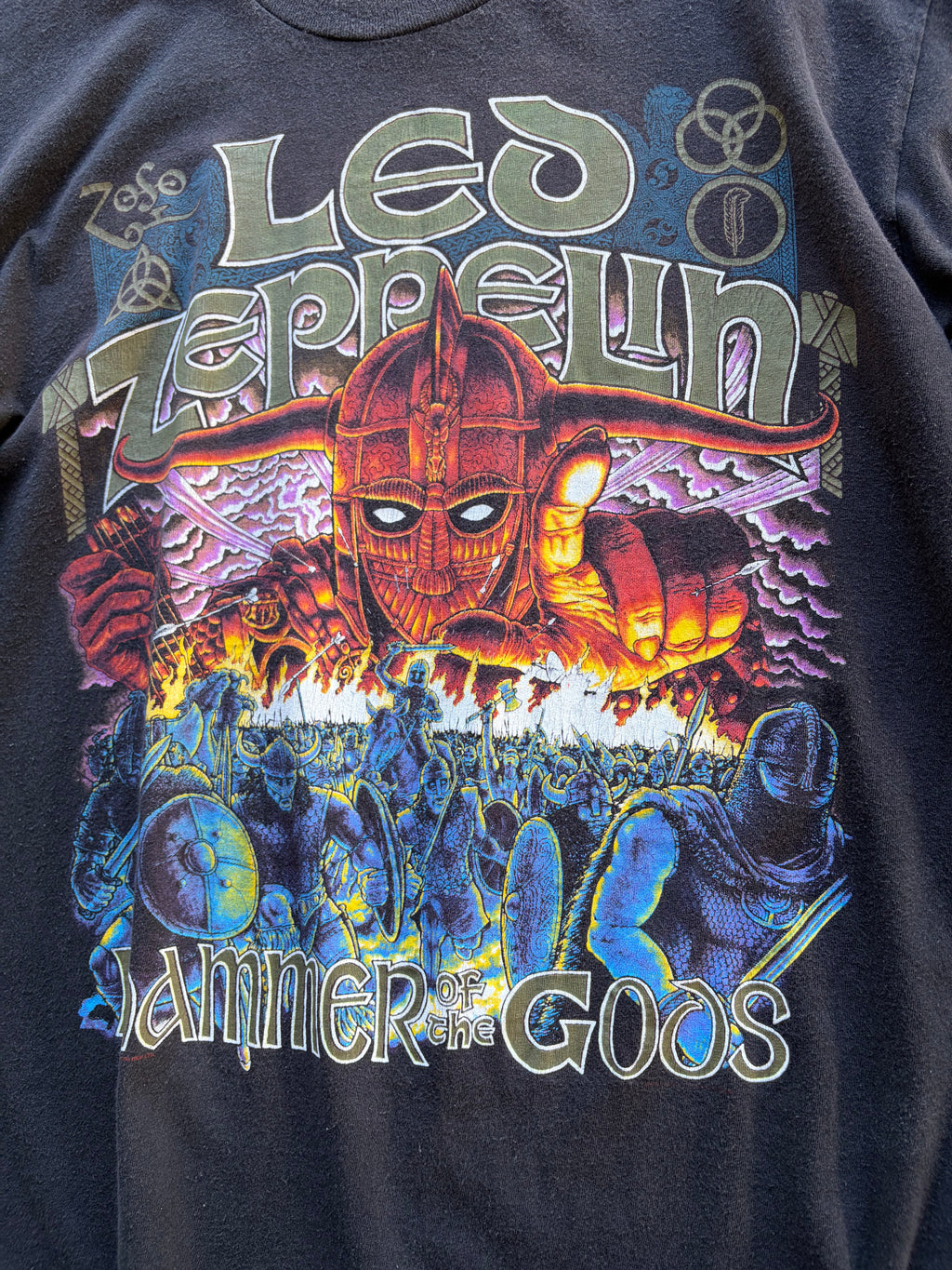 Vintage 1990 Single Stitch Led Zeppelin T Shirt Size M/L
