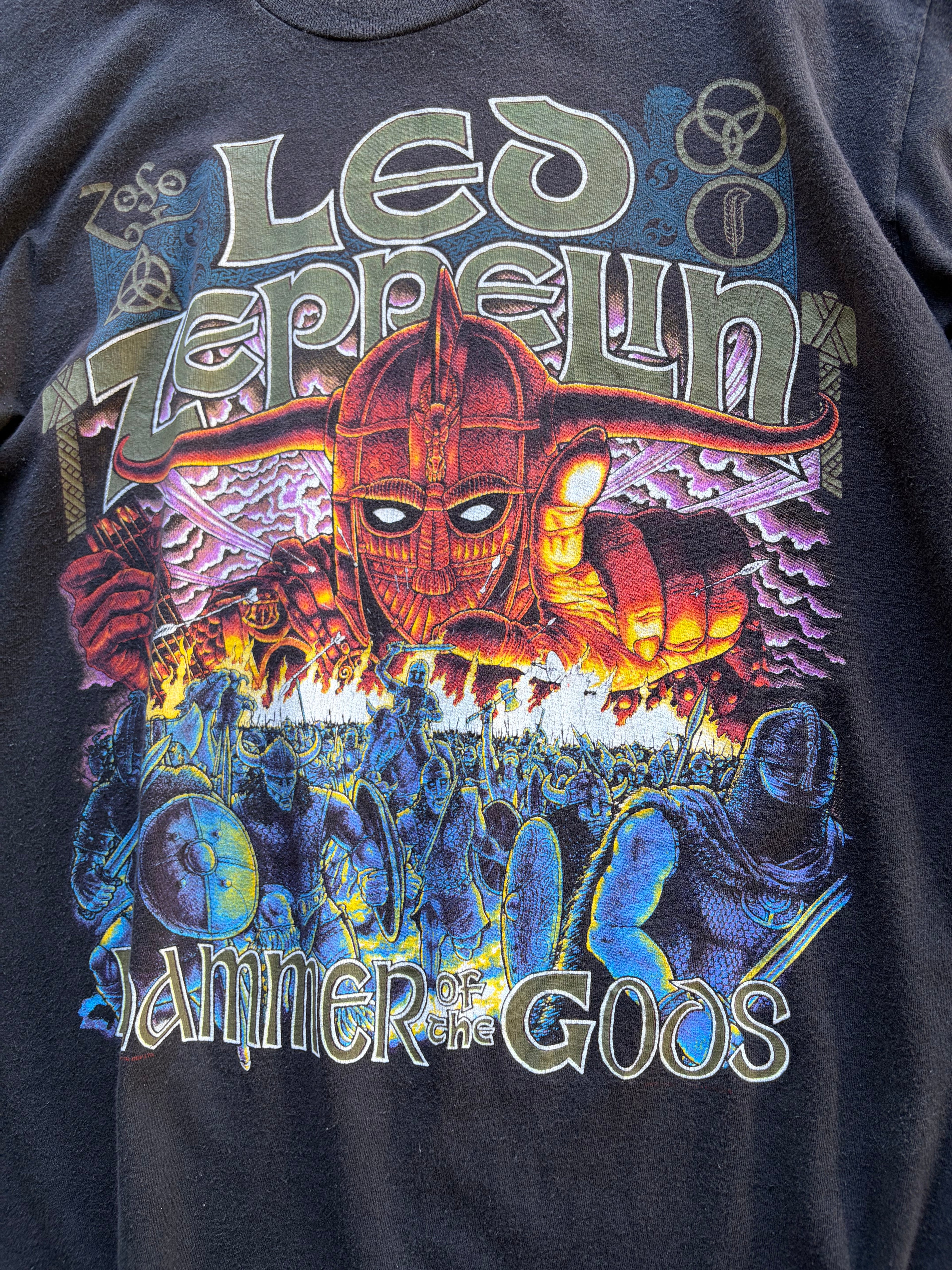 Vintage 1990 Single Stitch Led Zeppelin T Shirt Size M/L