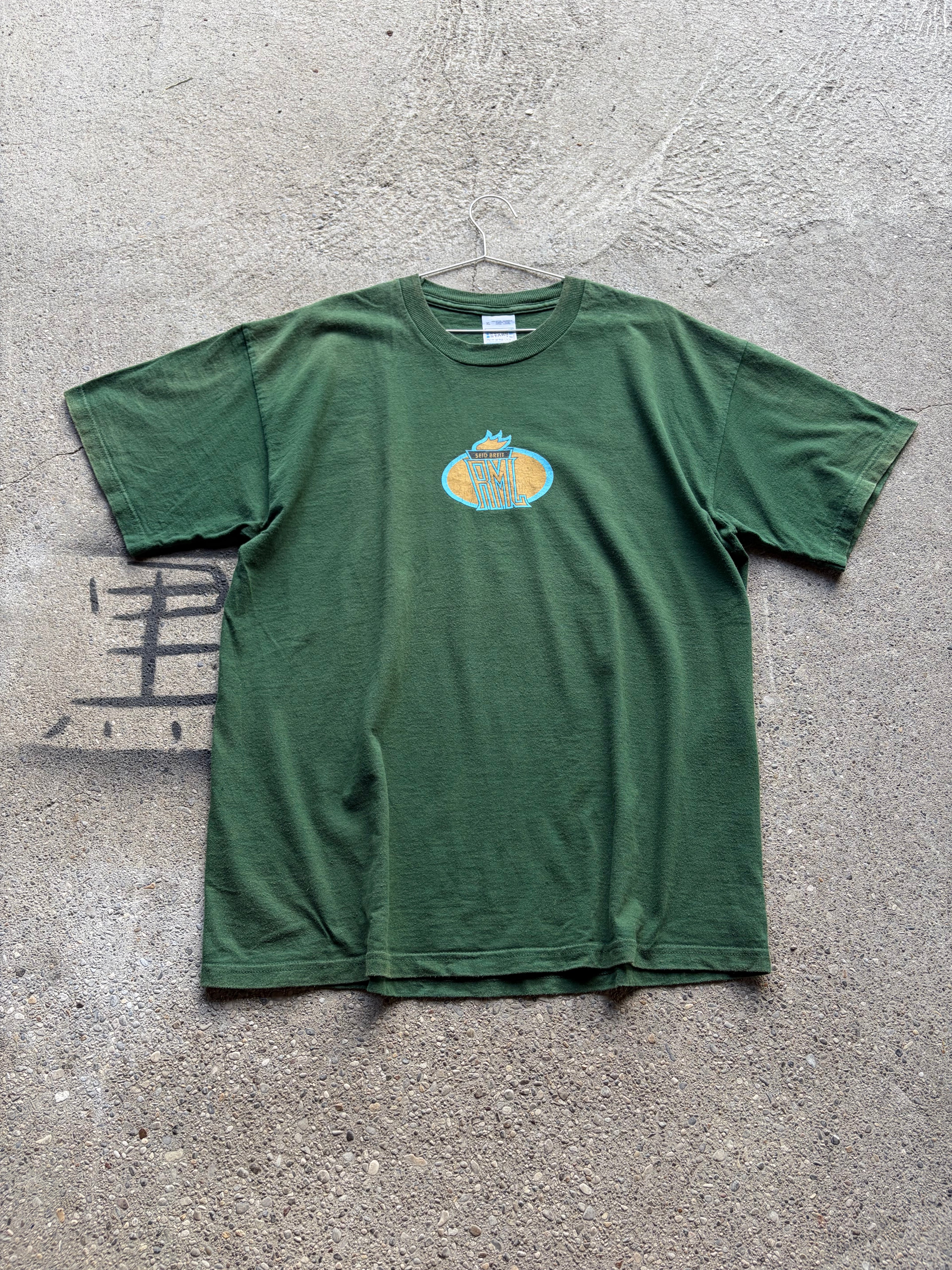 Vintage Faded Green T Shirt Size L/XL