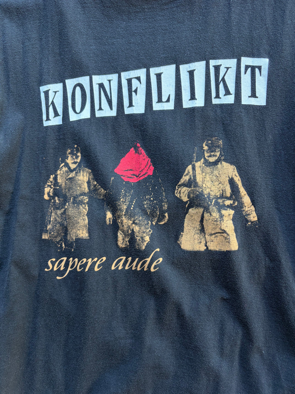 Vintage faded Trashed Punk Shirt Size S/M
