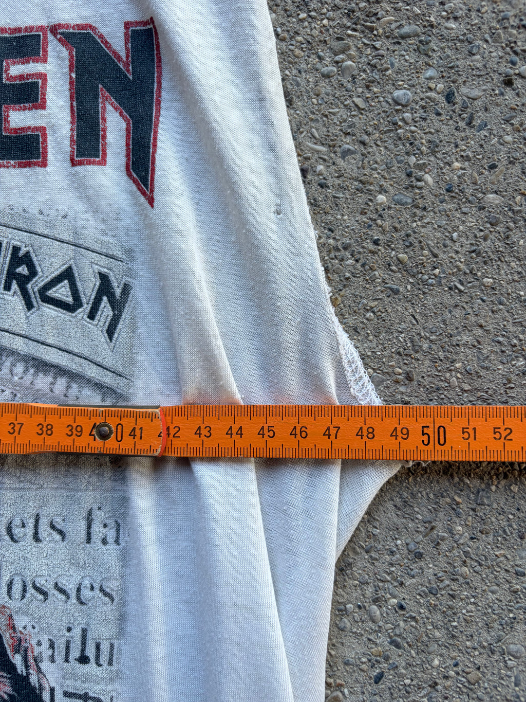 Vintage Single Stitch early 90s Iron Maiden T Shirt Size S