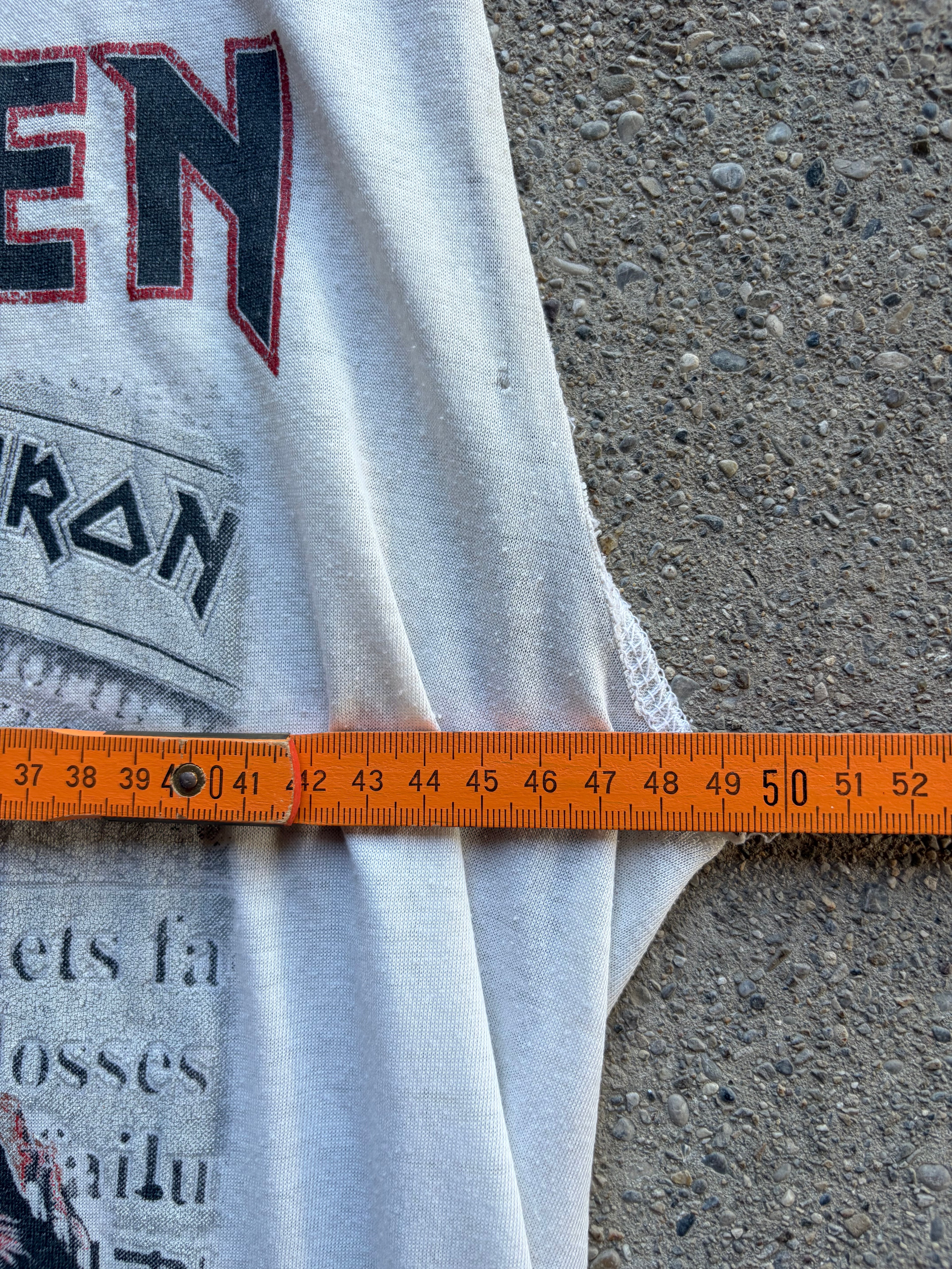 Vintage Single Stitch early 90s Iron Maiden T Shirt Size S