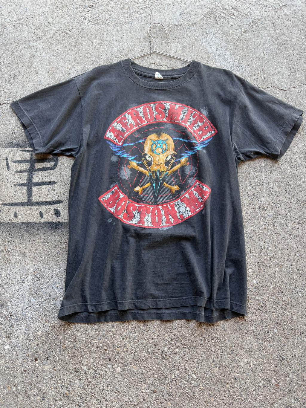 Vintage insane Faded Aerosmith Band Shirt Size S/M