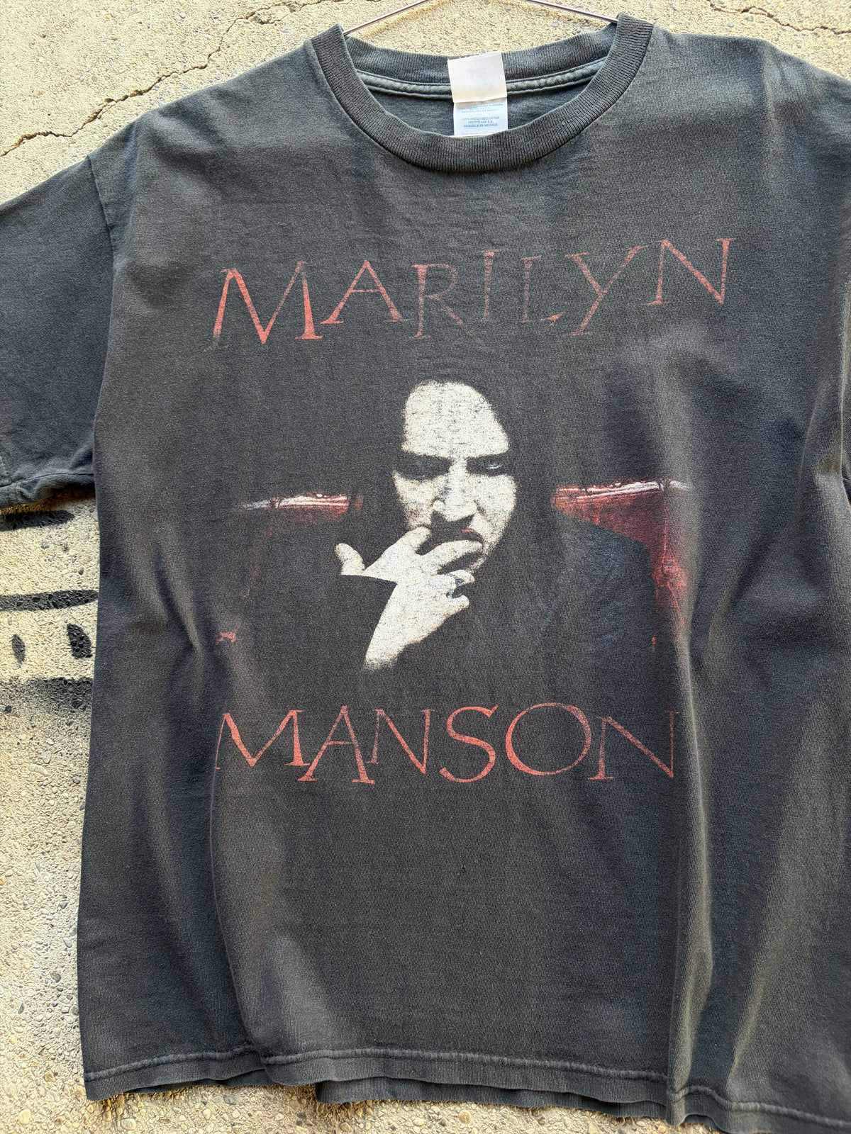 Vintage sun Faded Marilyn Manson Shirt Size M