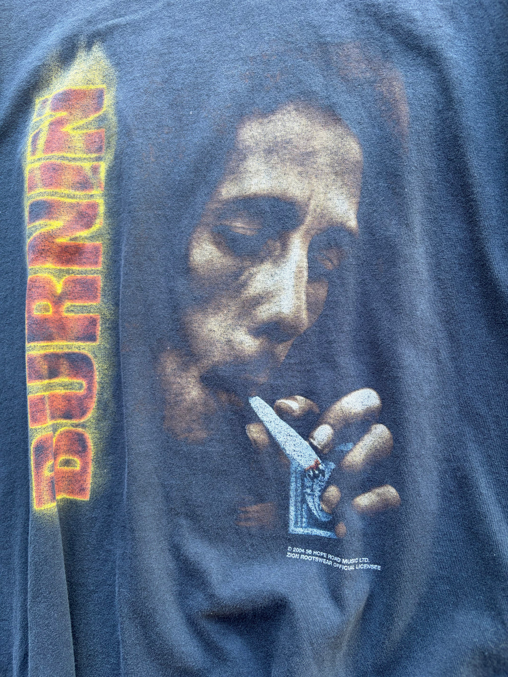 Vintage 2004 Faded Bob Marley T Shirt Size M