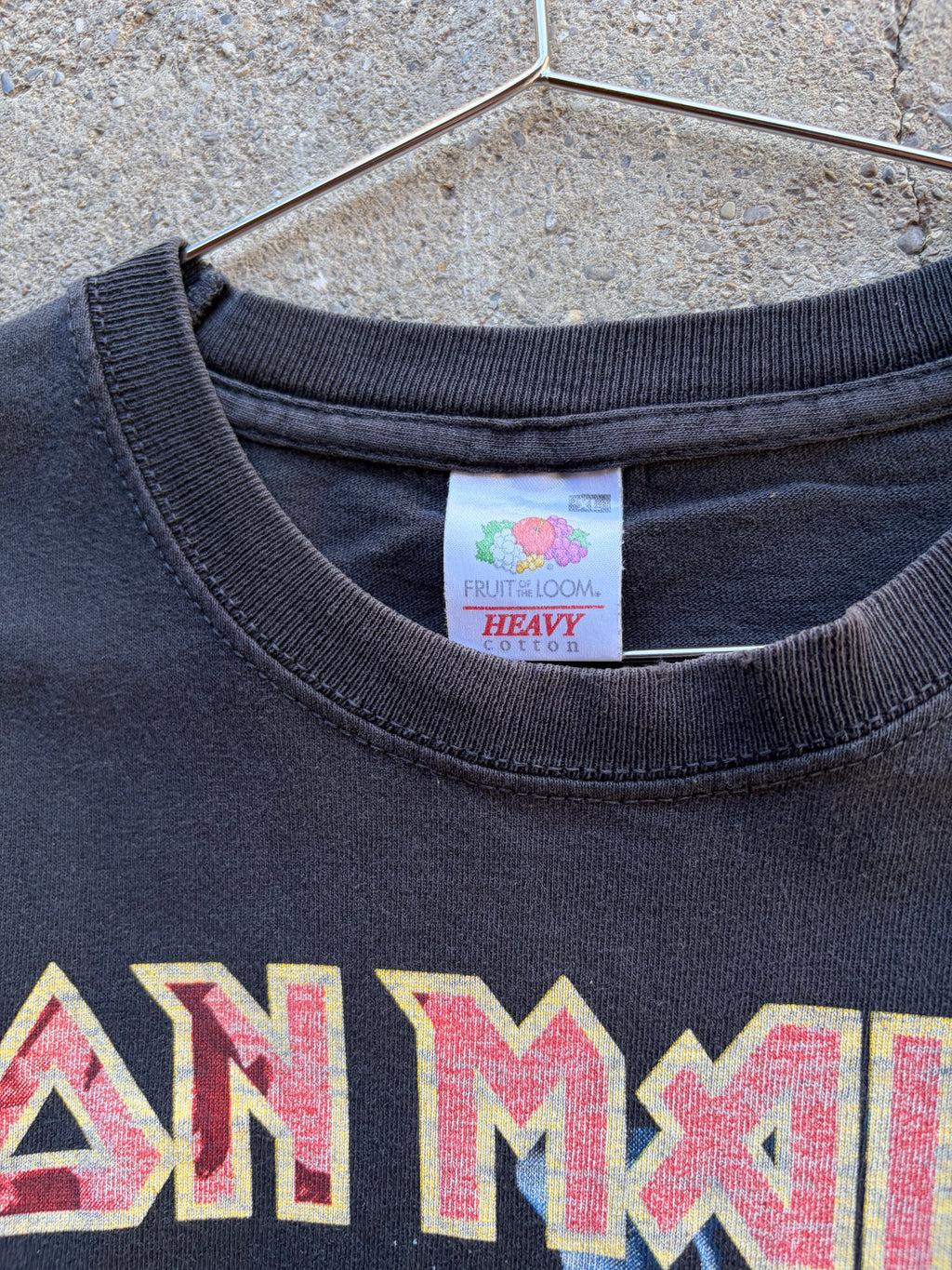 Vintage Faded Iron Maiden T Shirt Size L/XL