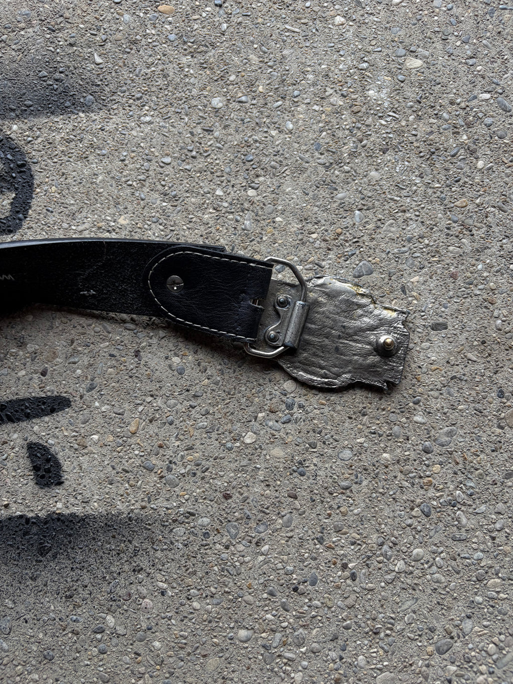 Vintage Harley Davidson buckle with used leather Belt