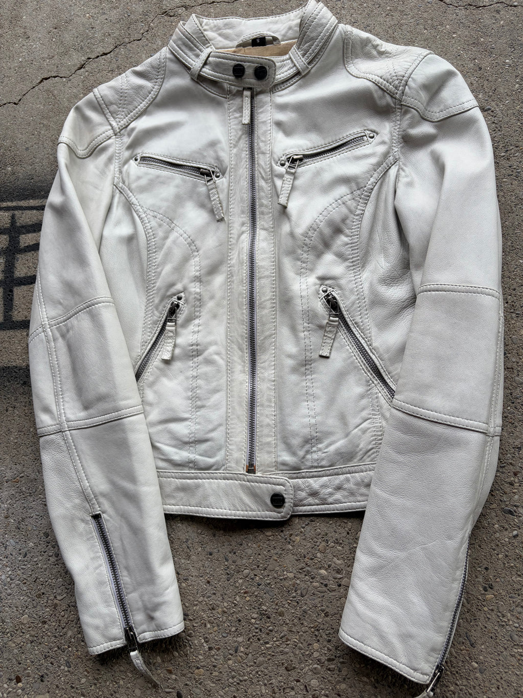 Vintage Leather Jacket Womens Sie S/M