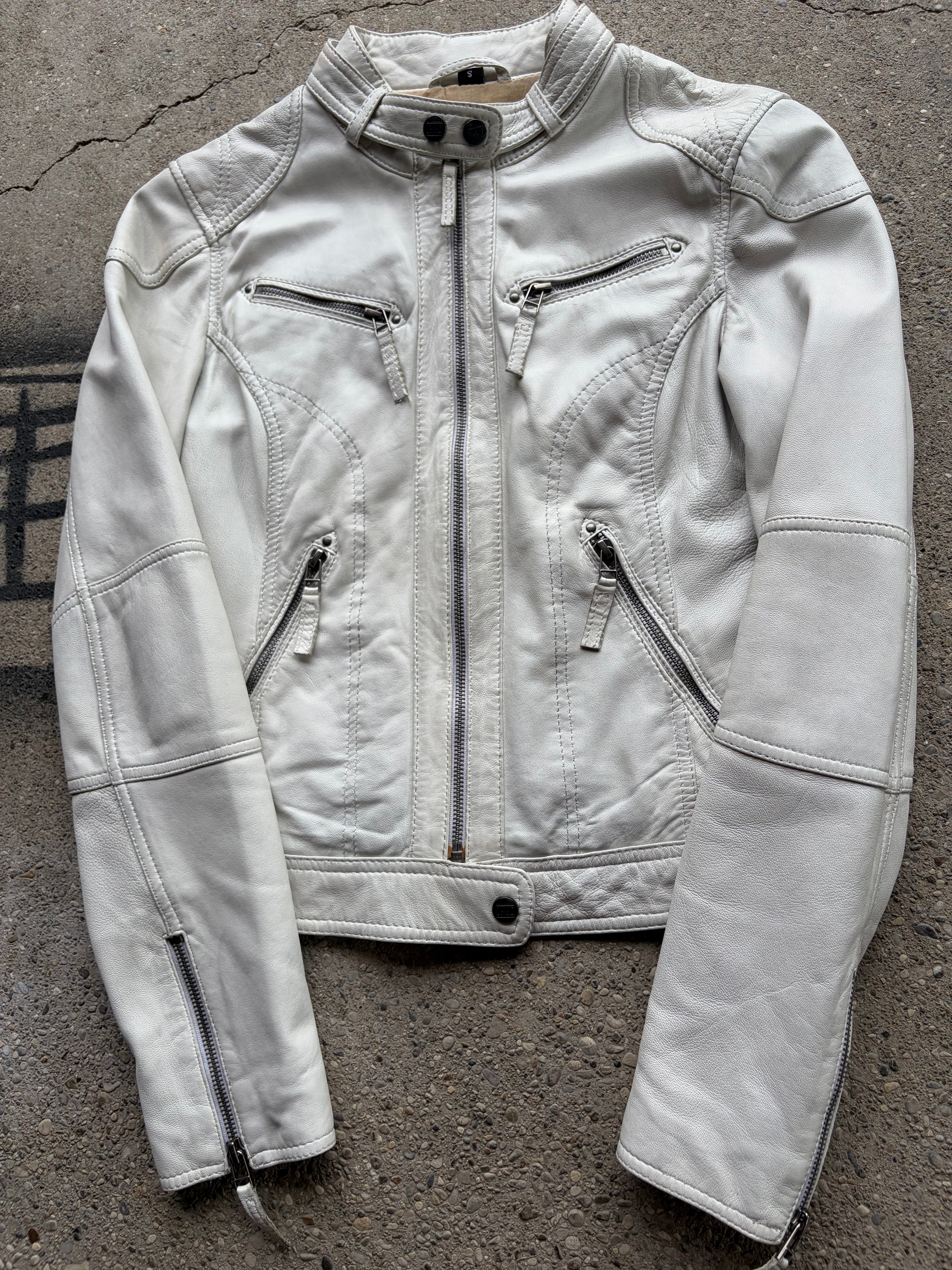 Vintage Leather Jacket Womens Sie S/M