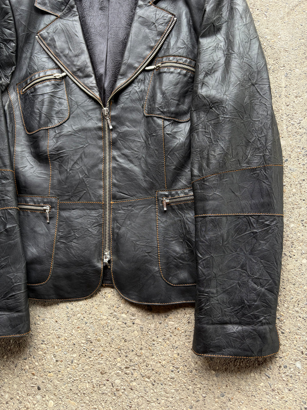 Vintage leather Jacket/ Blazer Womens Size S/M/40