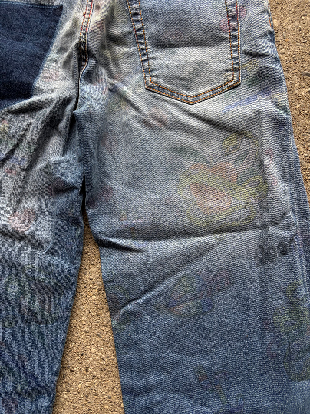 Vintage printed just cavalli denim