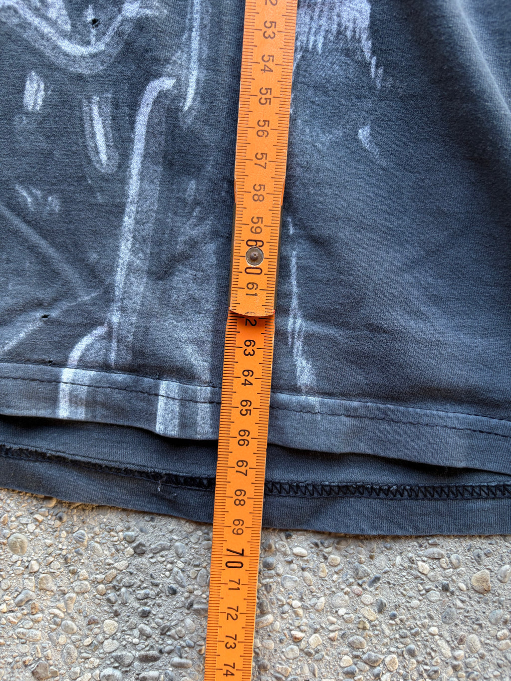 Vintage Faded Full Print Iron Maiden T Shirt Size S/M