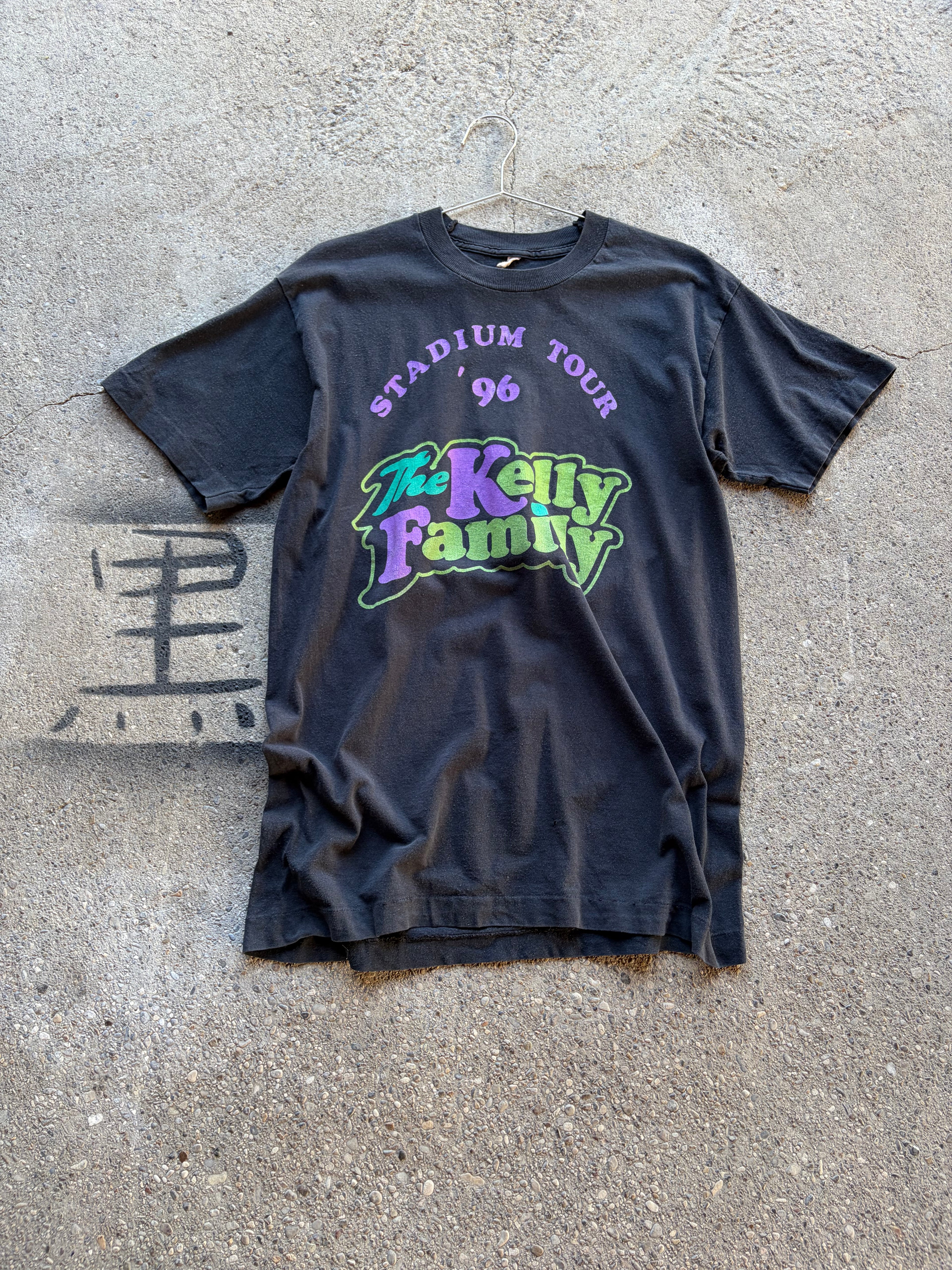 Vintage 1996 single stitch Kelly Family Tour T Shirt Size S