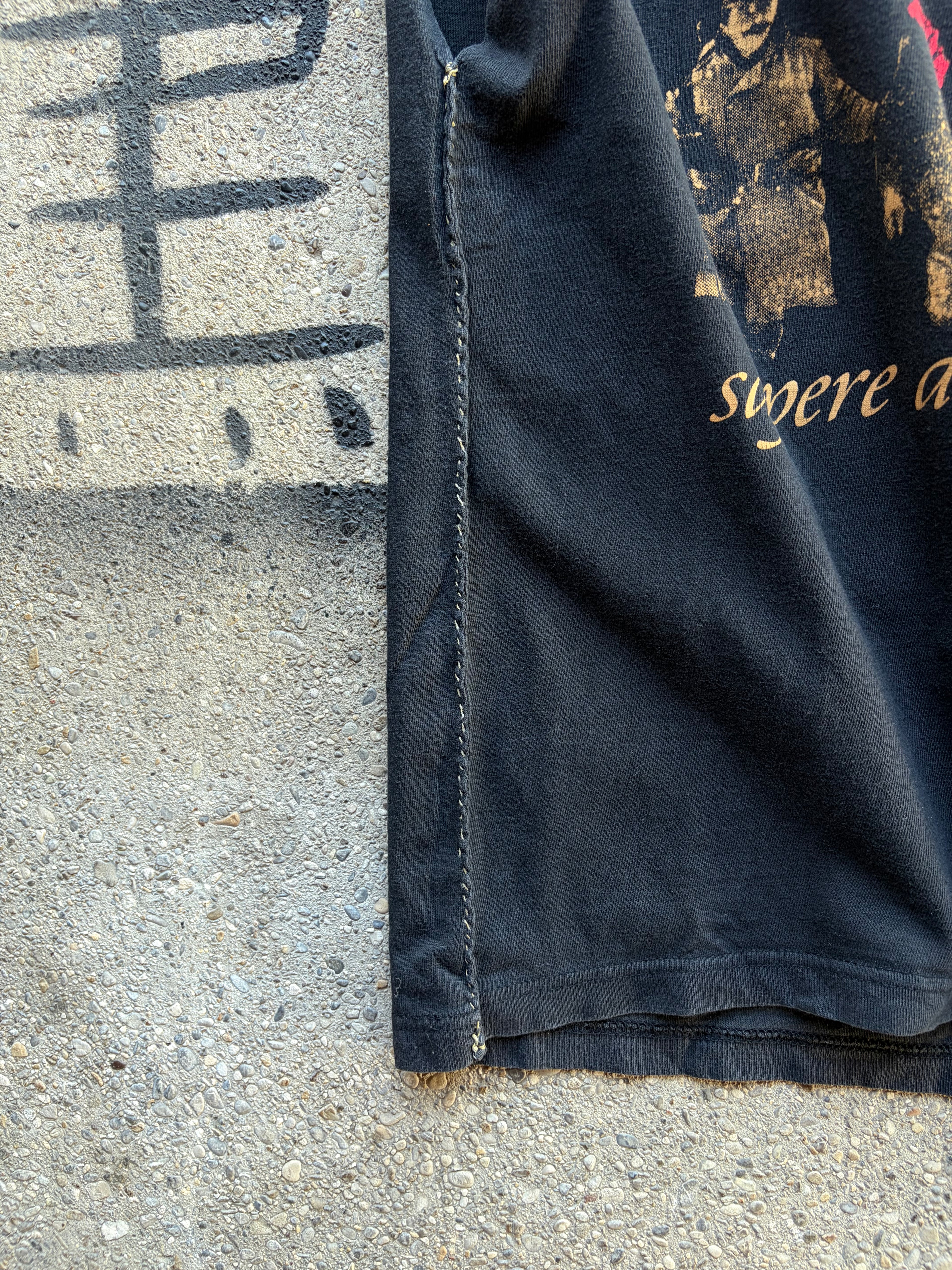 Vintage faded Trashed Punk Shirt Size S/M