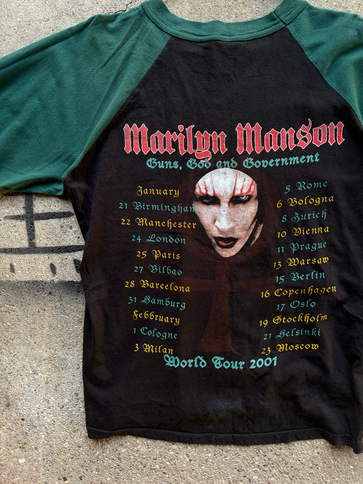 Vintage 2001 Tour Longsleeve Marilyn Manson Size M/L