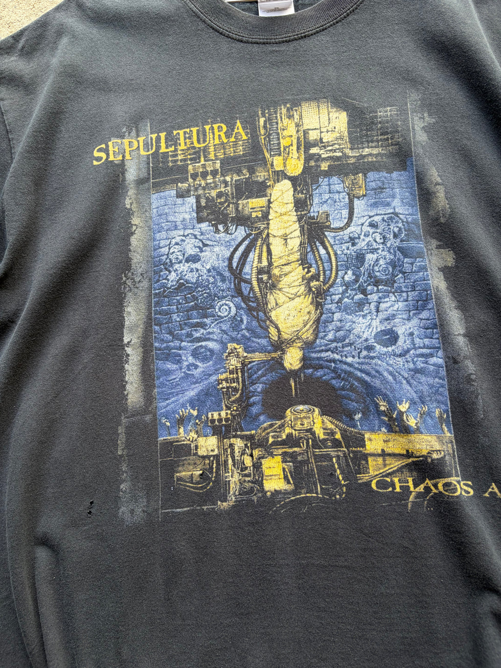 Vintage faded sepultura Band Shirt Size L/XL