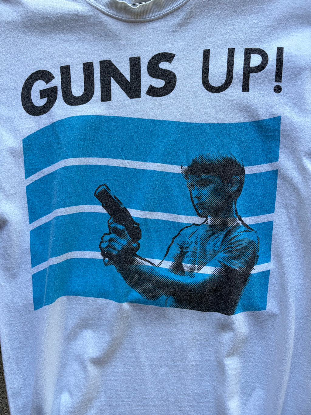 Vintage Guns up Punk Shirt Size S/M