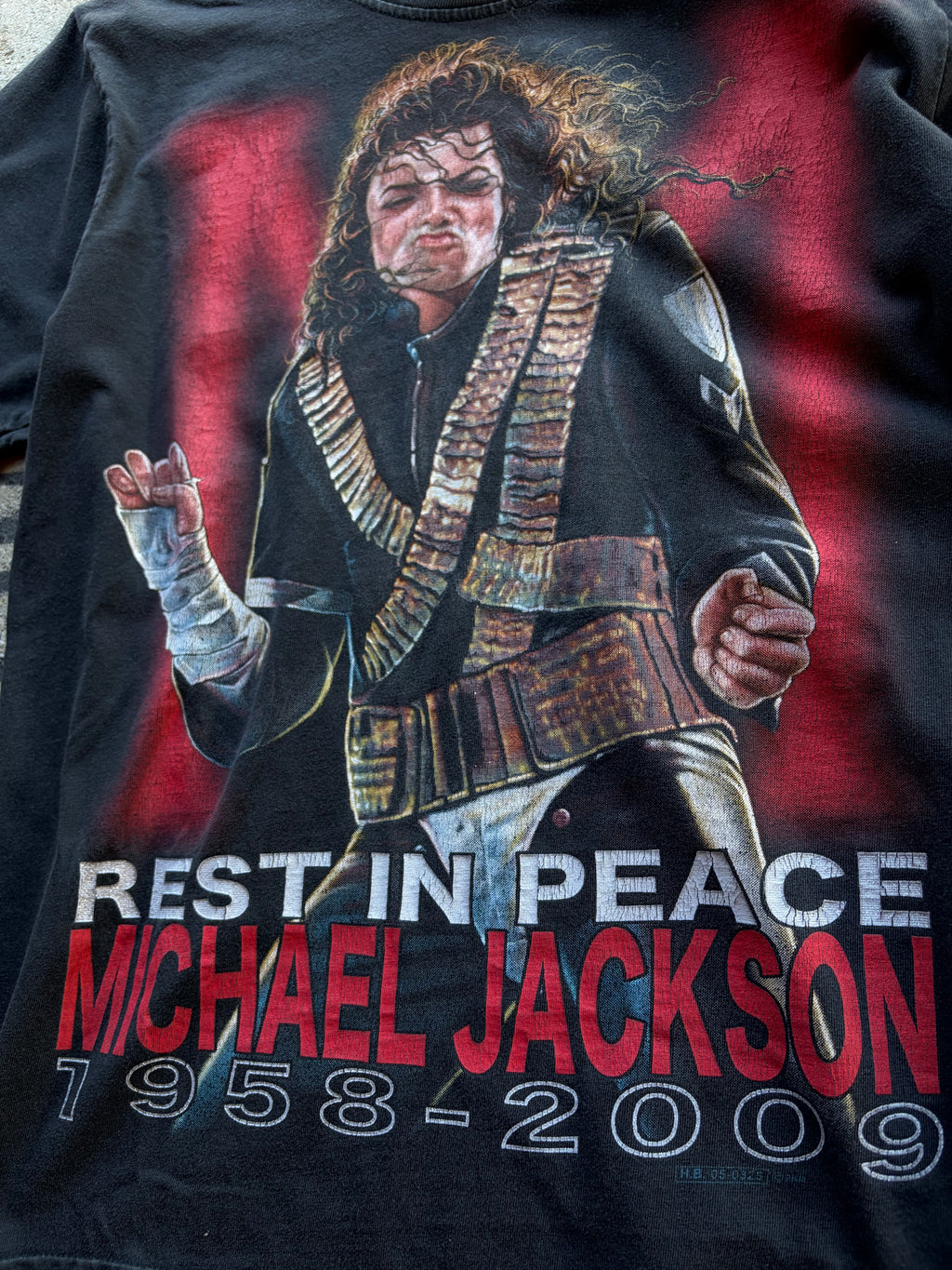 Vintage Michael Jackson T Shirt Size S/M