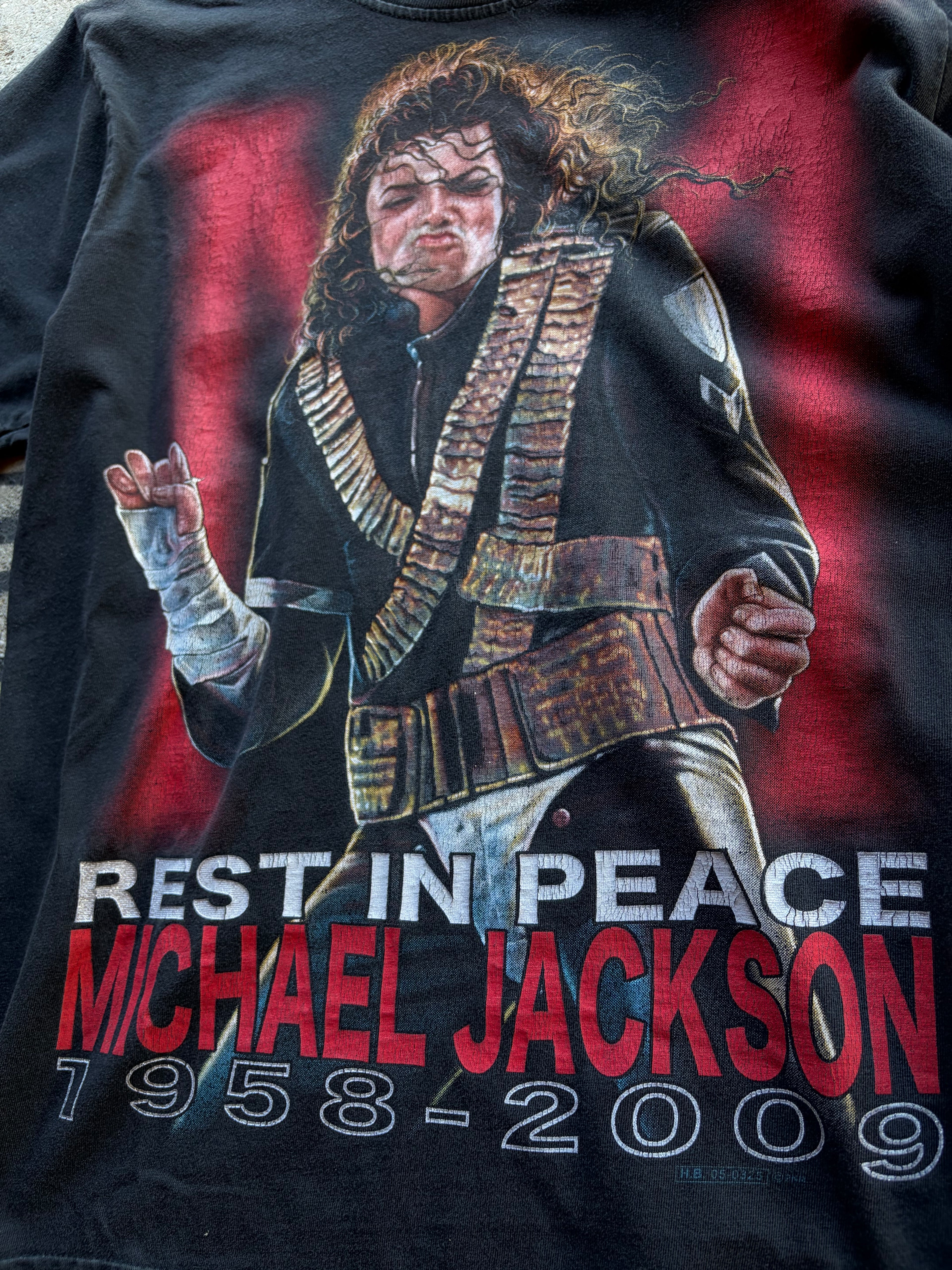 Vintage Michael Jackson T Shirt Size S/M