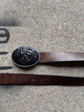 Vintage Hugo Boss buckle with leather belt
