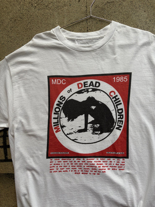 Vintage MDC printed Shirt Size L/XL
