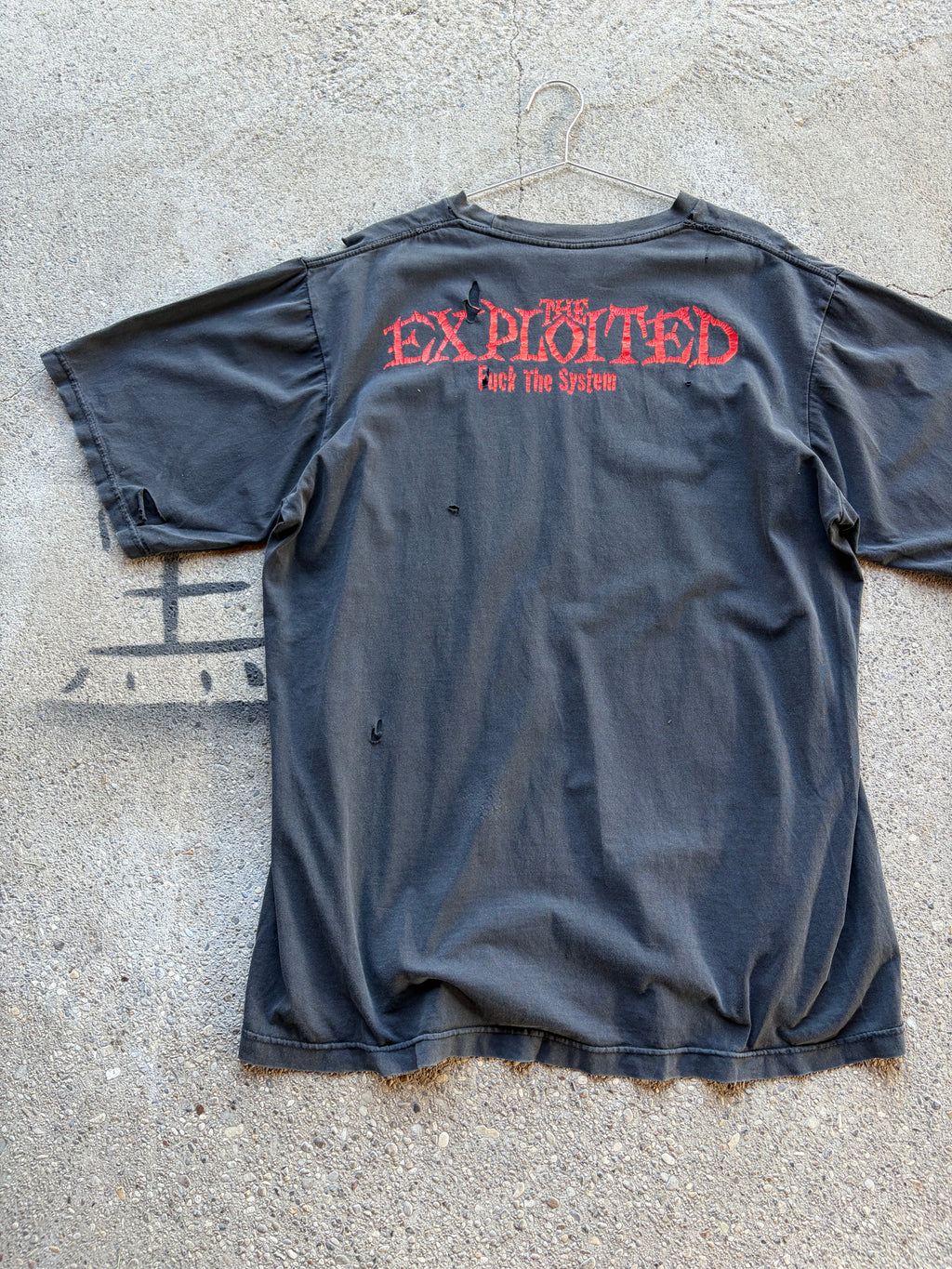 Vintage Trashed The exploited Punk T Shirt Size L/XL