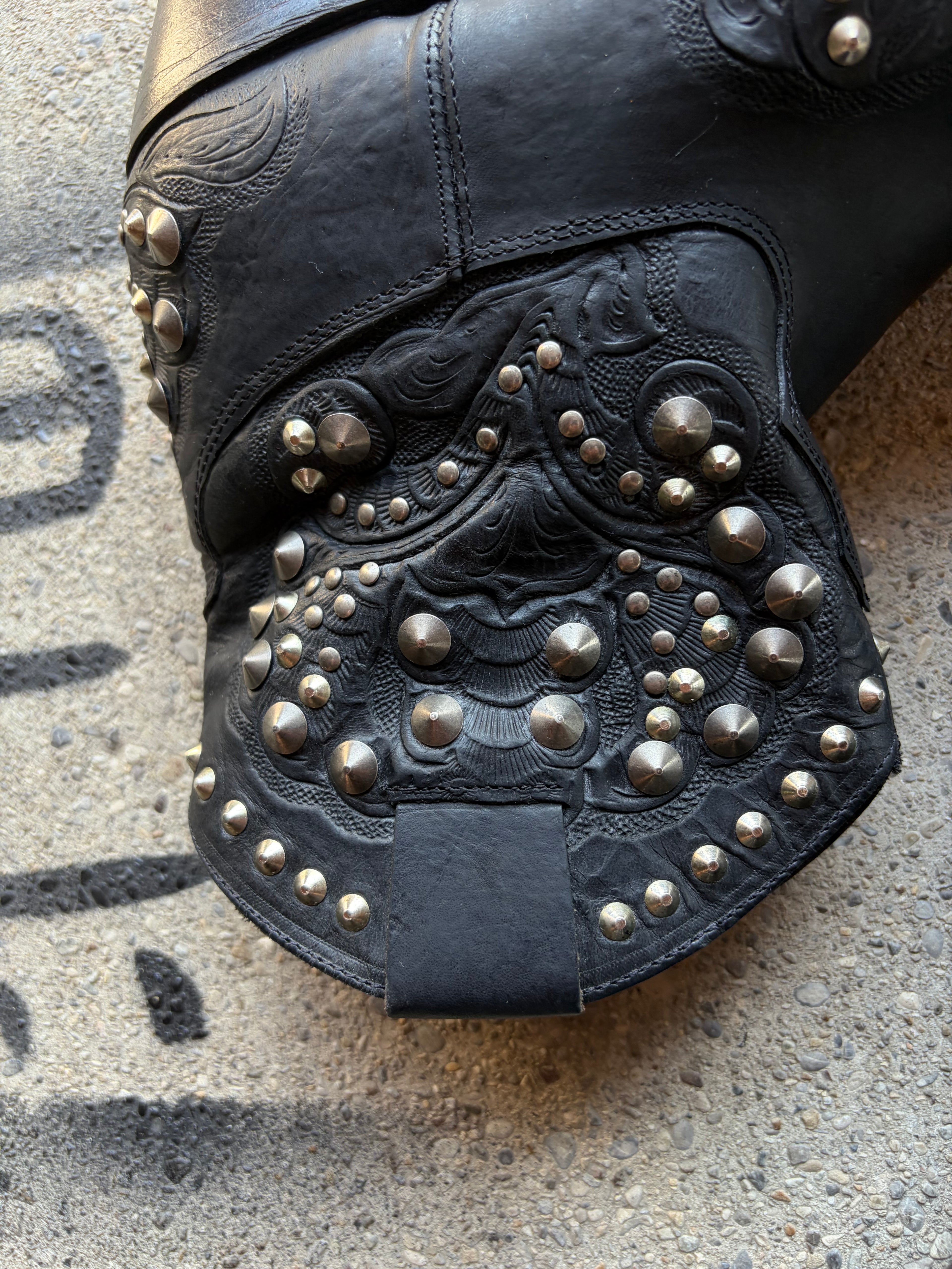 Vintage Studded Boot Size 39