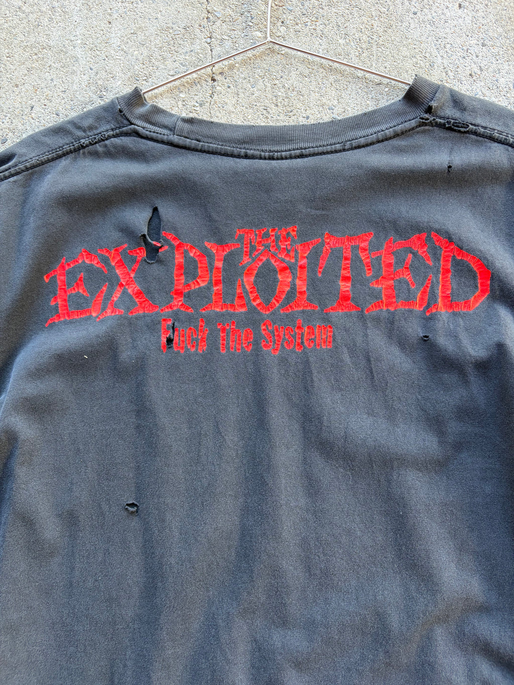 Vintage Trashed The exploited Punk T Shirt Size L/XL