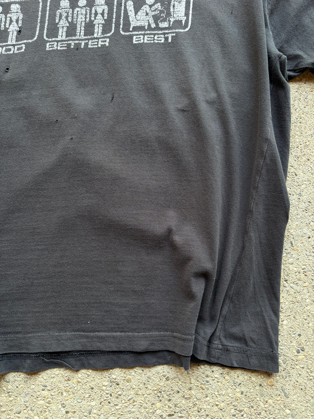 Vintage Faded Trashed Funny Shirt Size M/L