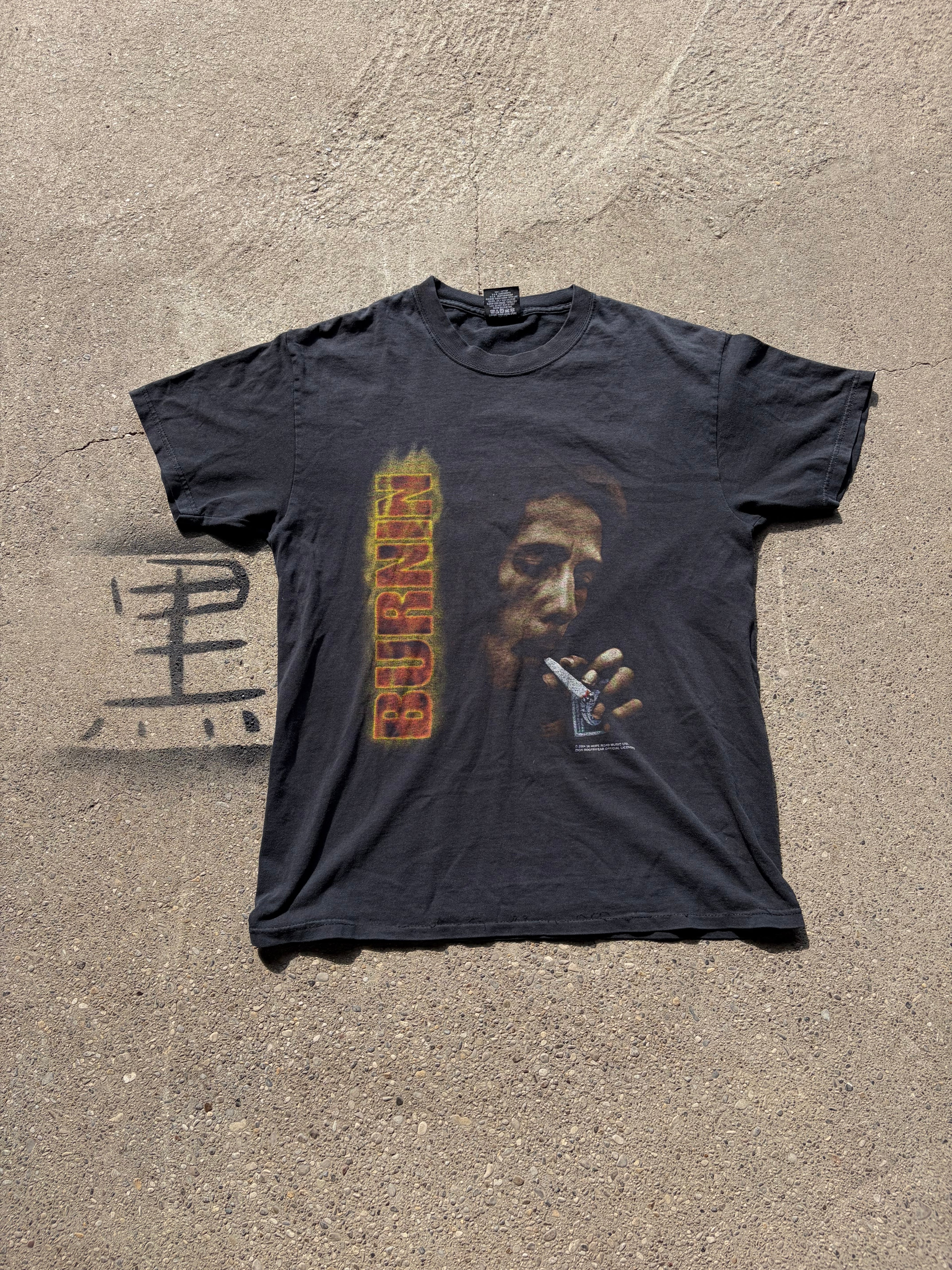 2004 Bob Marley Burnin faded shirt